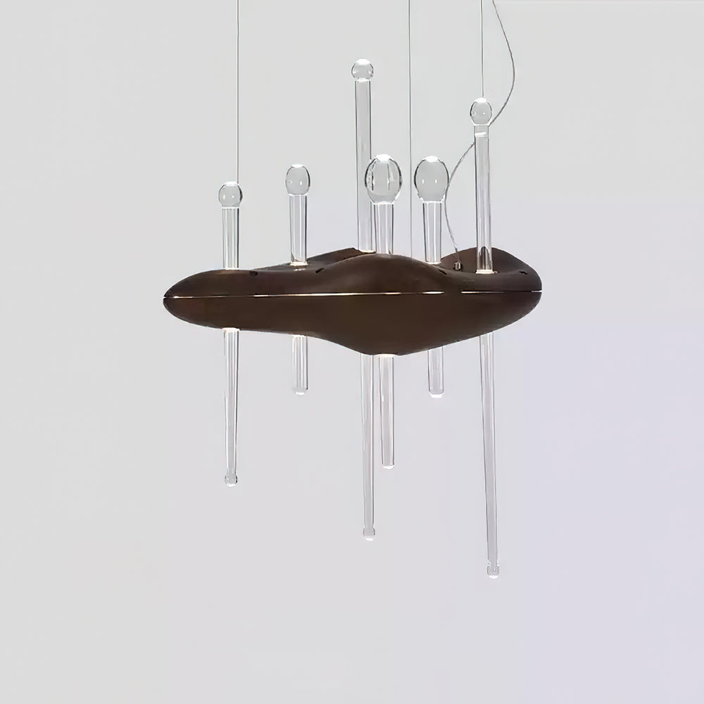 Umare Whimsical Oak Glass Pendant Light - Blowlighting