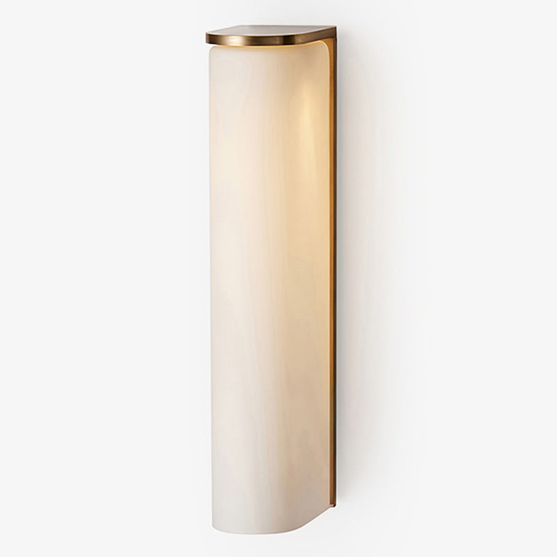 Slim Contemporary Glass Glow Tube Wall Light