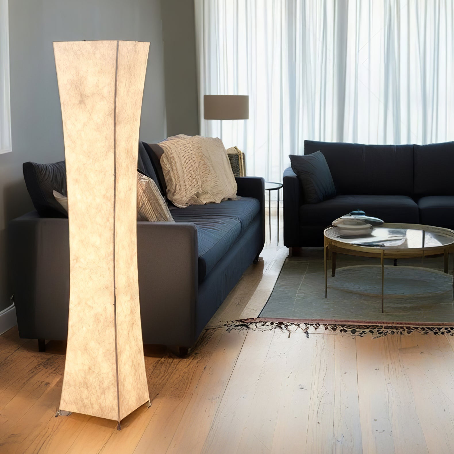 Slim Waist Tower Floor Lamp - Blowlighting