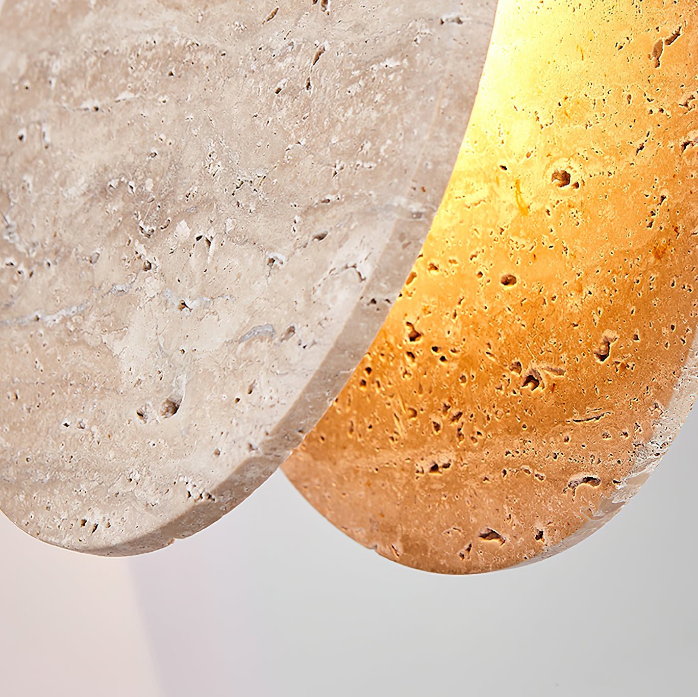 Lunarae Crescent Travertine Pendant Light - Blowlighting