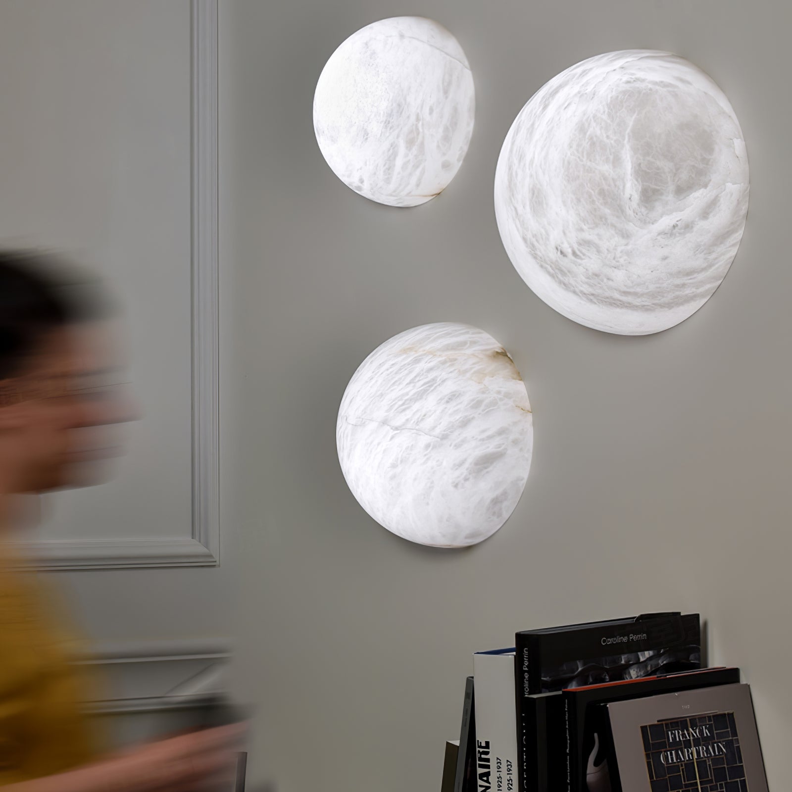 Canoria Wabi-Sabi Travertine Wall Lamp - Blowlighting