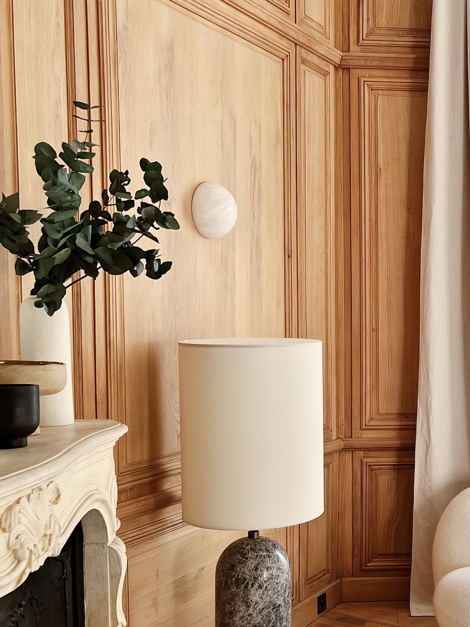 Canoria Wabi-Sabi Travertine Wall Lamp - Blowlighting