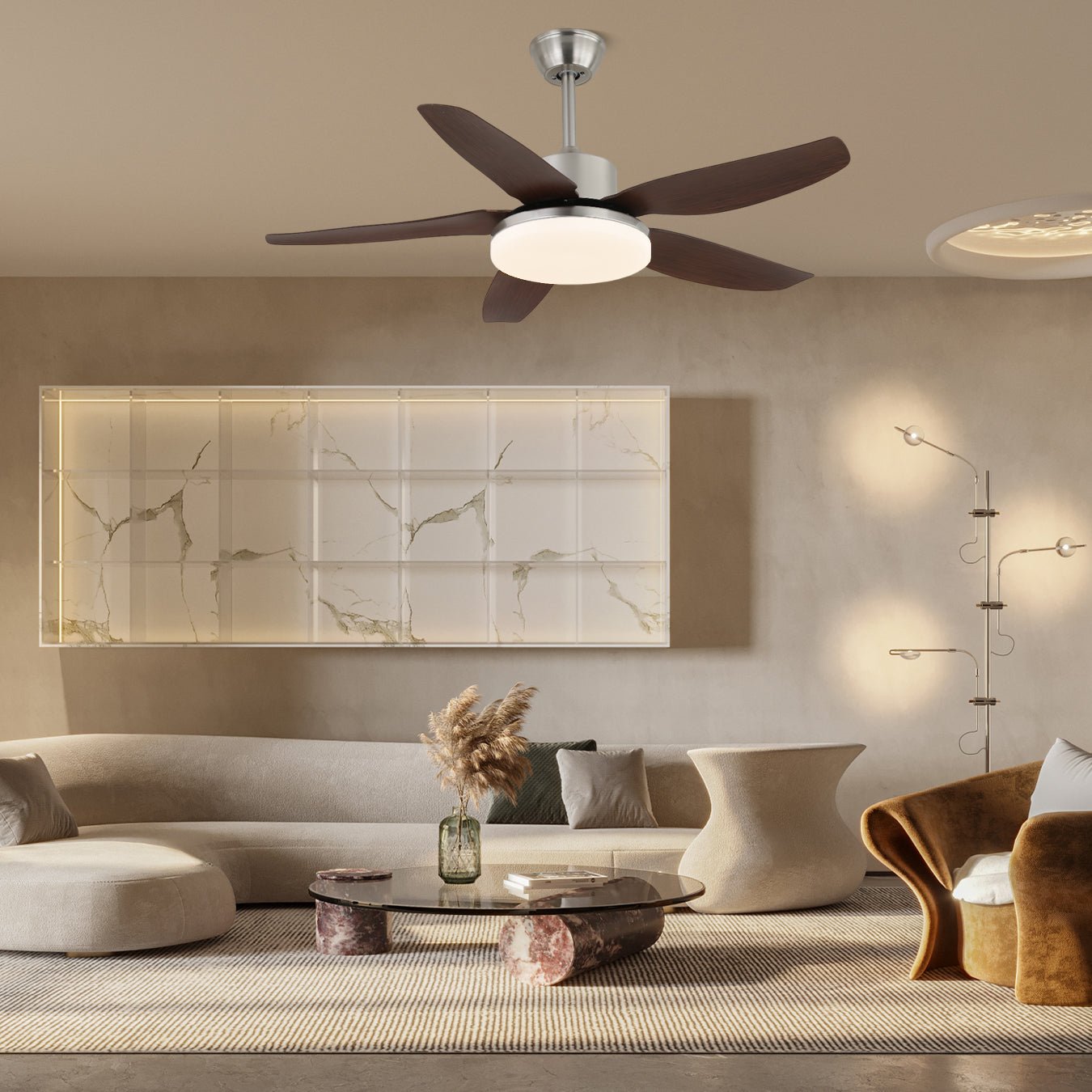 Eland Wood Ceiling Fan Light - Blowlighting