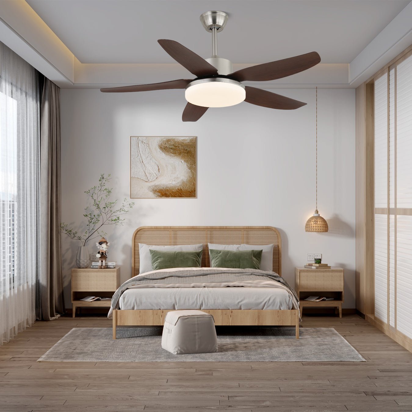 Eland Wood Ceiling Fan Light - Blowlighting