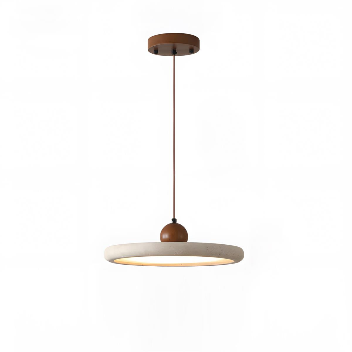 Solace Minimalist Travertine Pendant Light