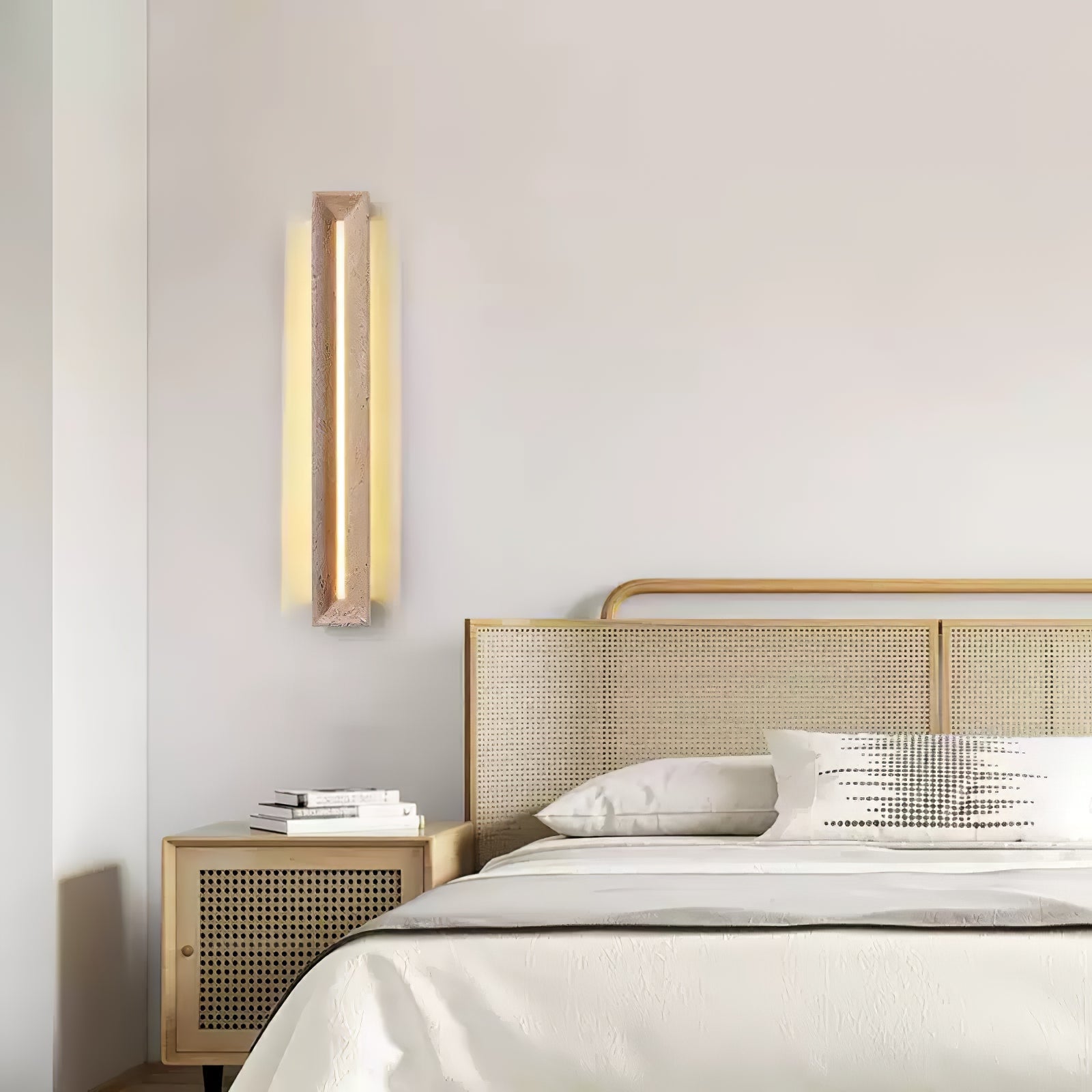 Anoren Minimalist Travertine Wall Light - Blowlighting