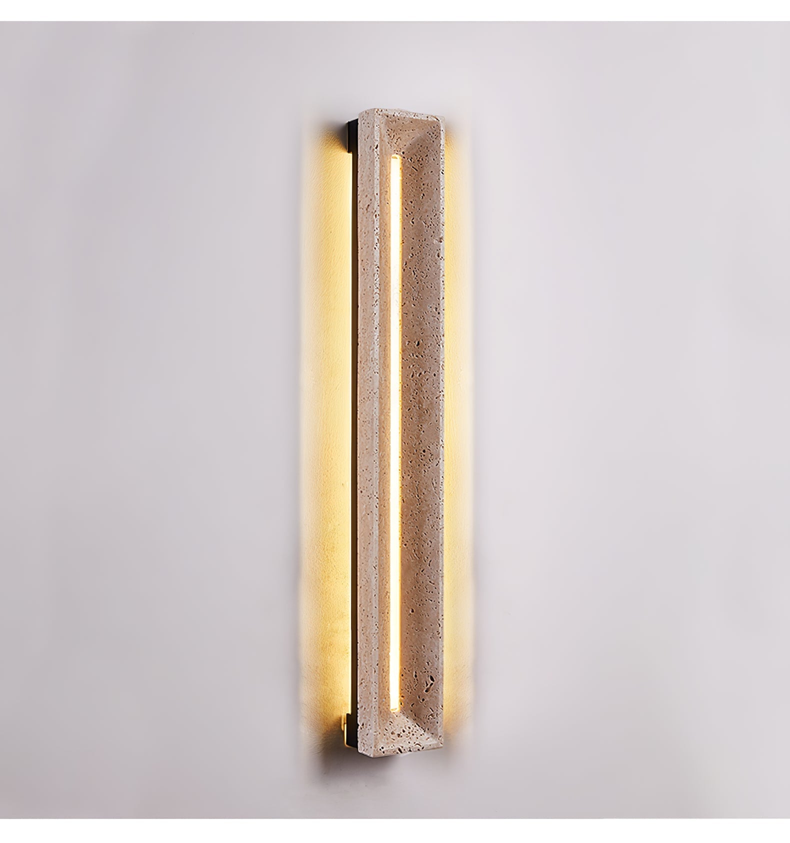 Anoren Minimalist Travertine Wall Light - Blowlighting