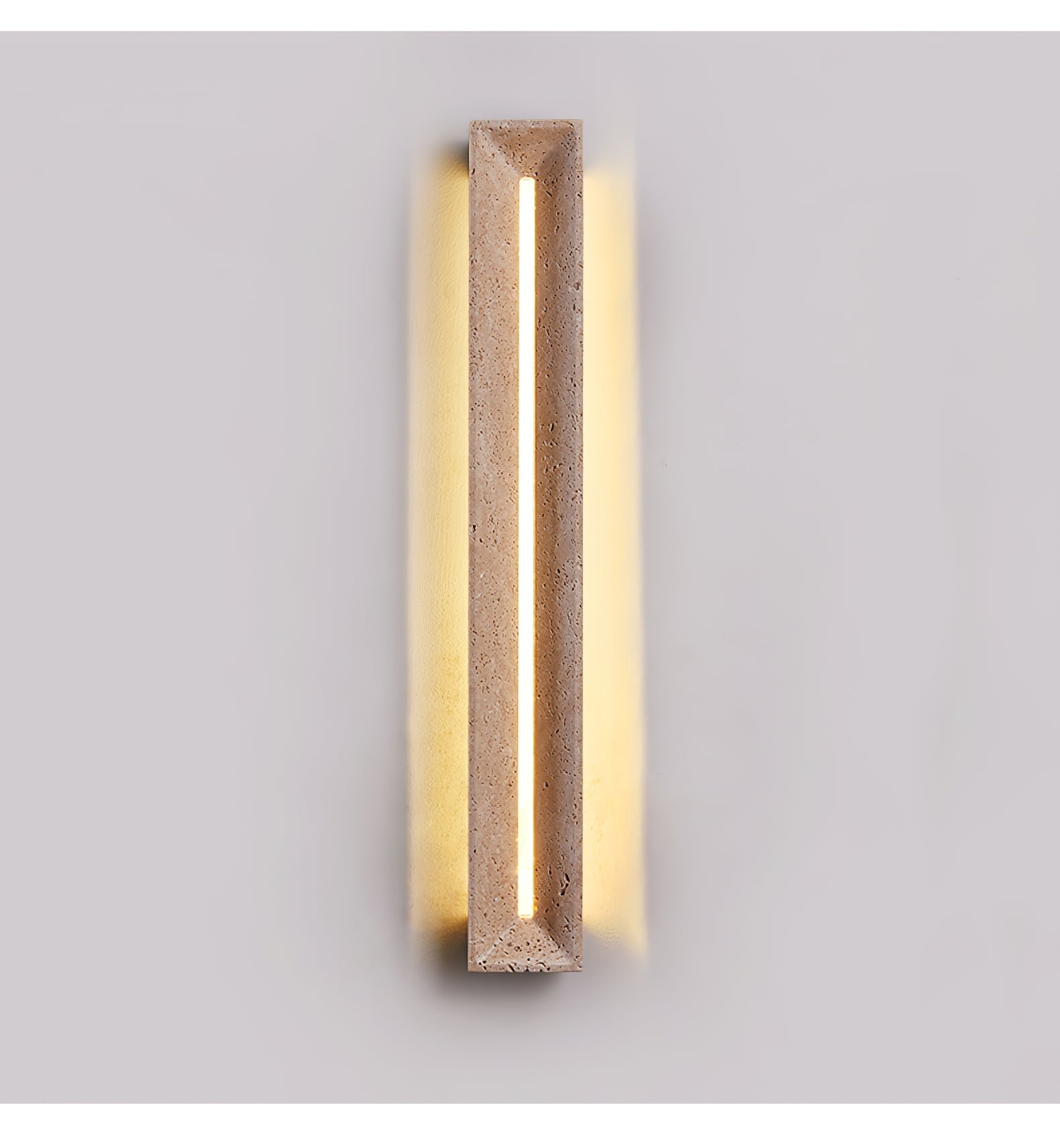 Anoren Minimalist Travertine Wall Light - Blowlighting