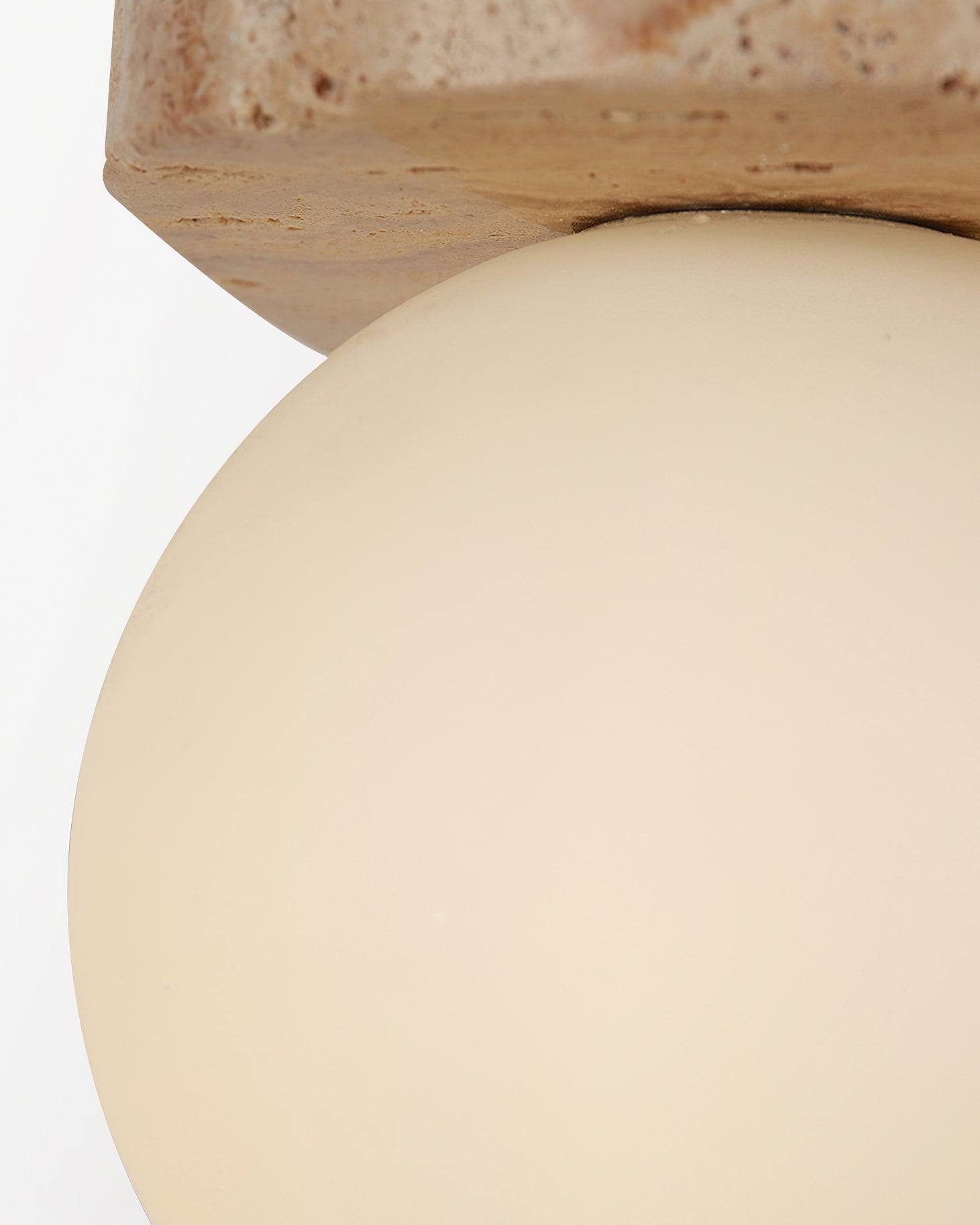 Solace Minimalist Travertine Wall Light