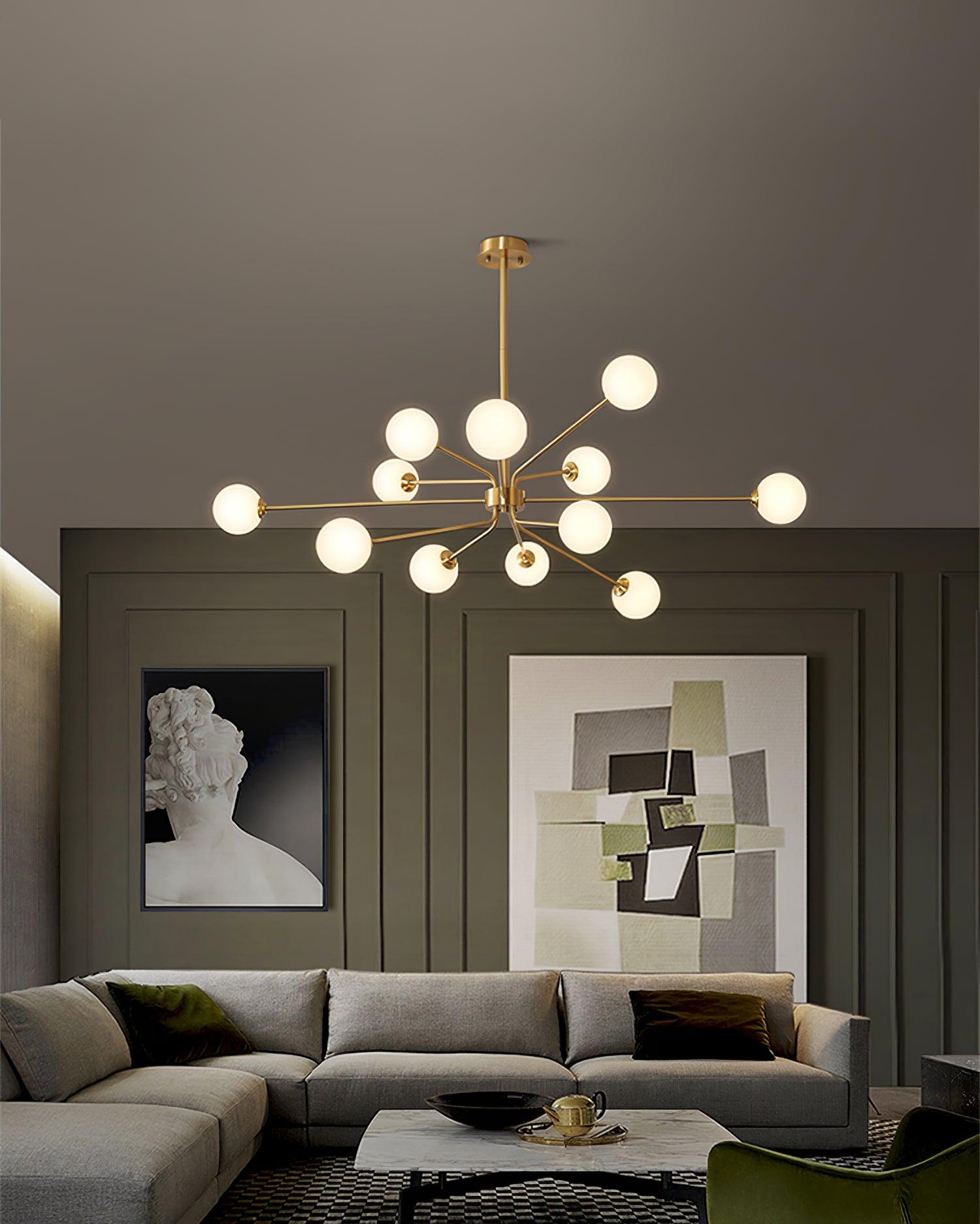 Solaire Arm Chandelier - Blowlighting