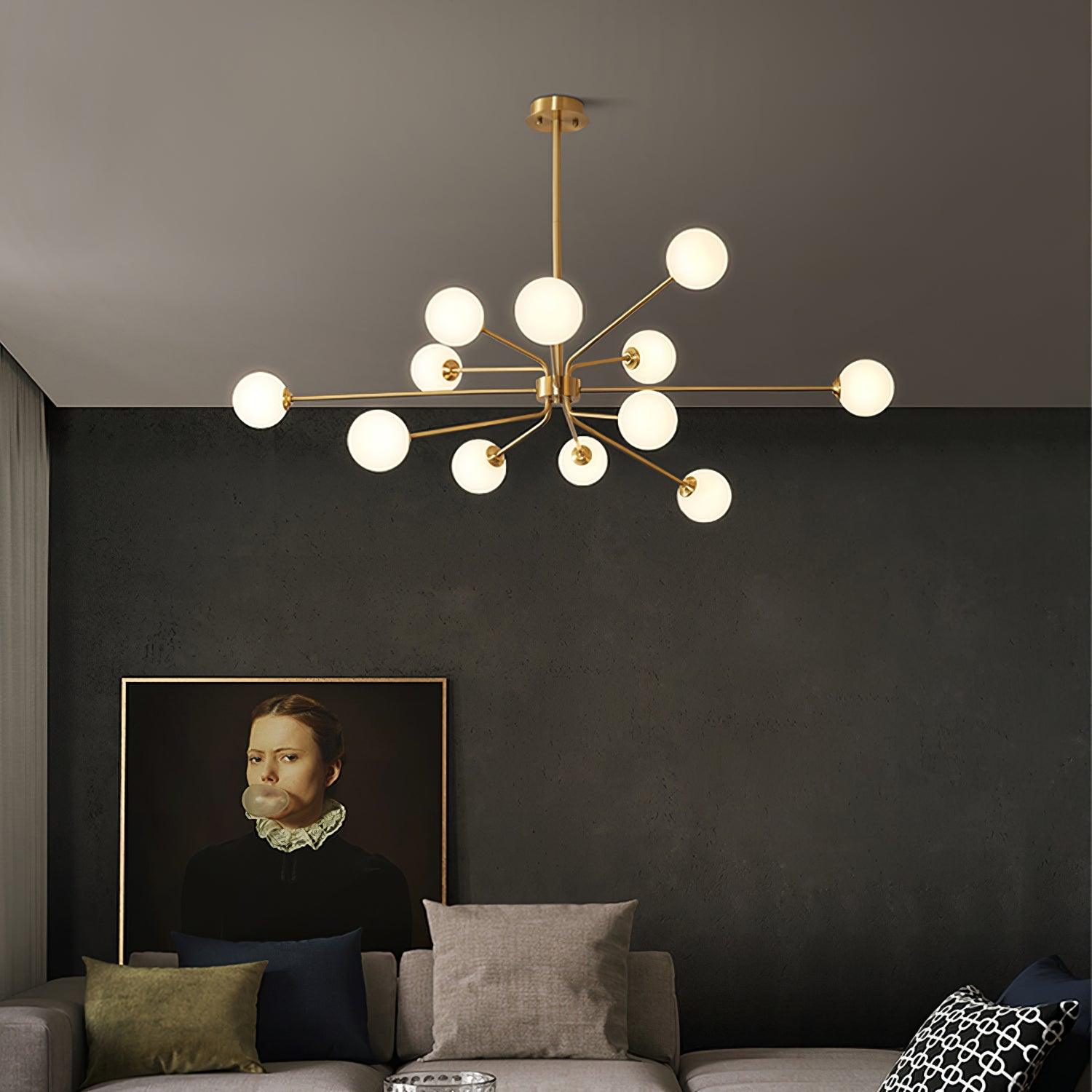 Solaire Arm Chandelier - Blowlighting
