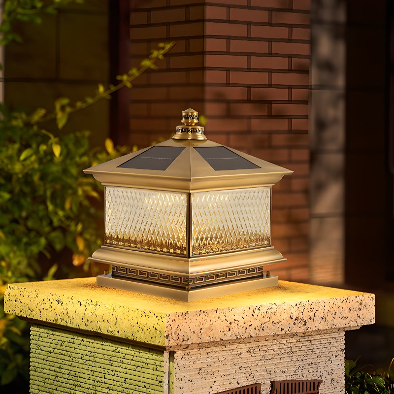 Diamond Solar Post Outdoor Light - Blowlighting