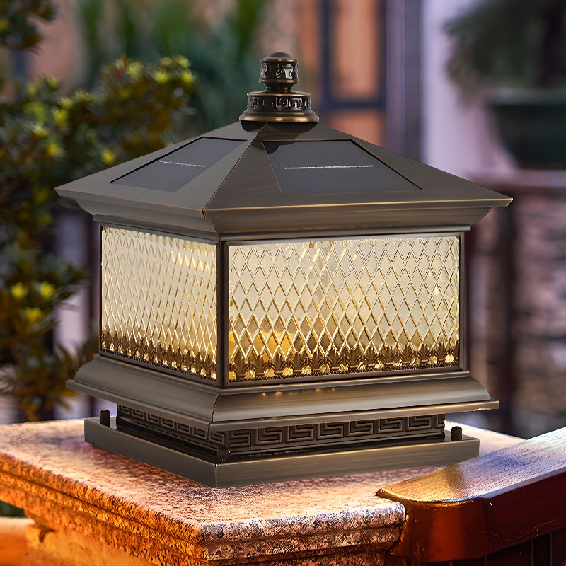 Diamond Solar Post Outdoor Light - Blowlighting
