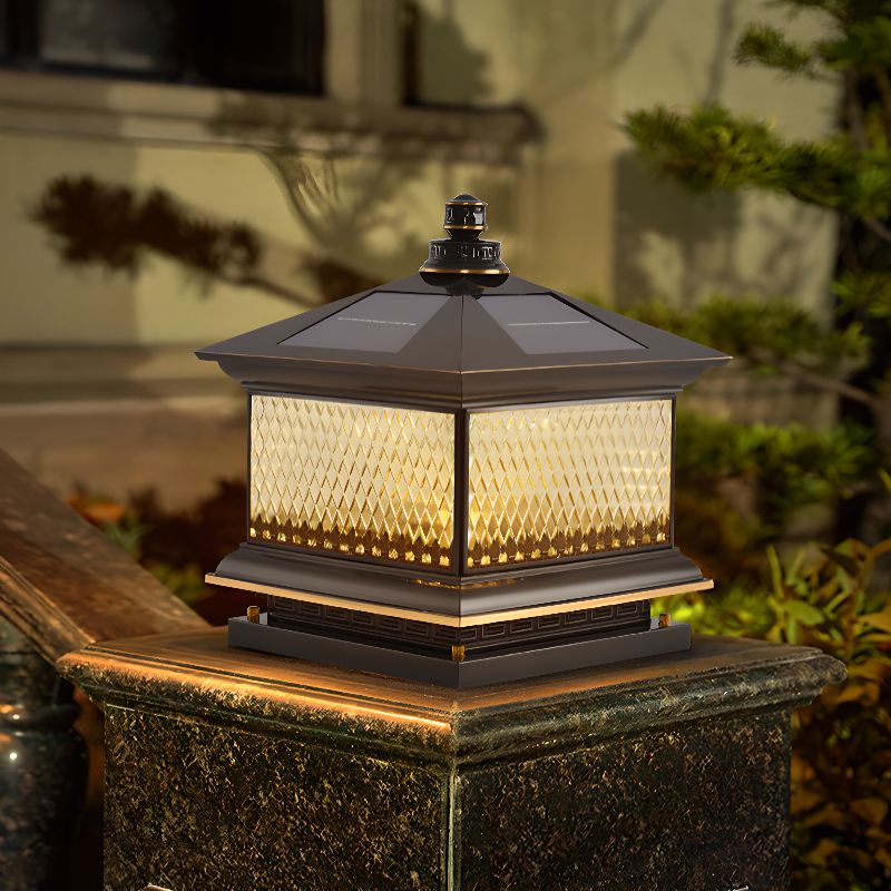 Diamond Solar Post Outdoor Light - Blowlighting