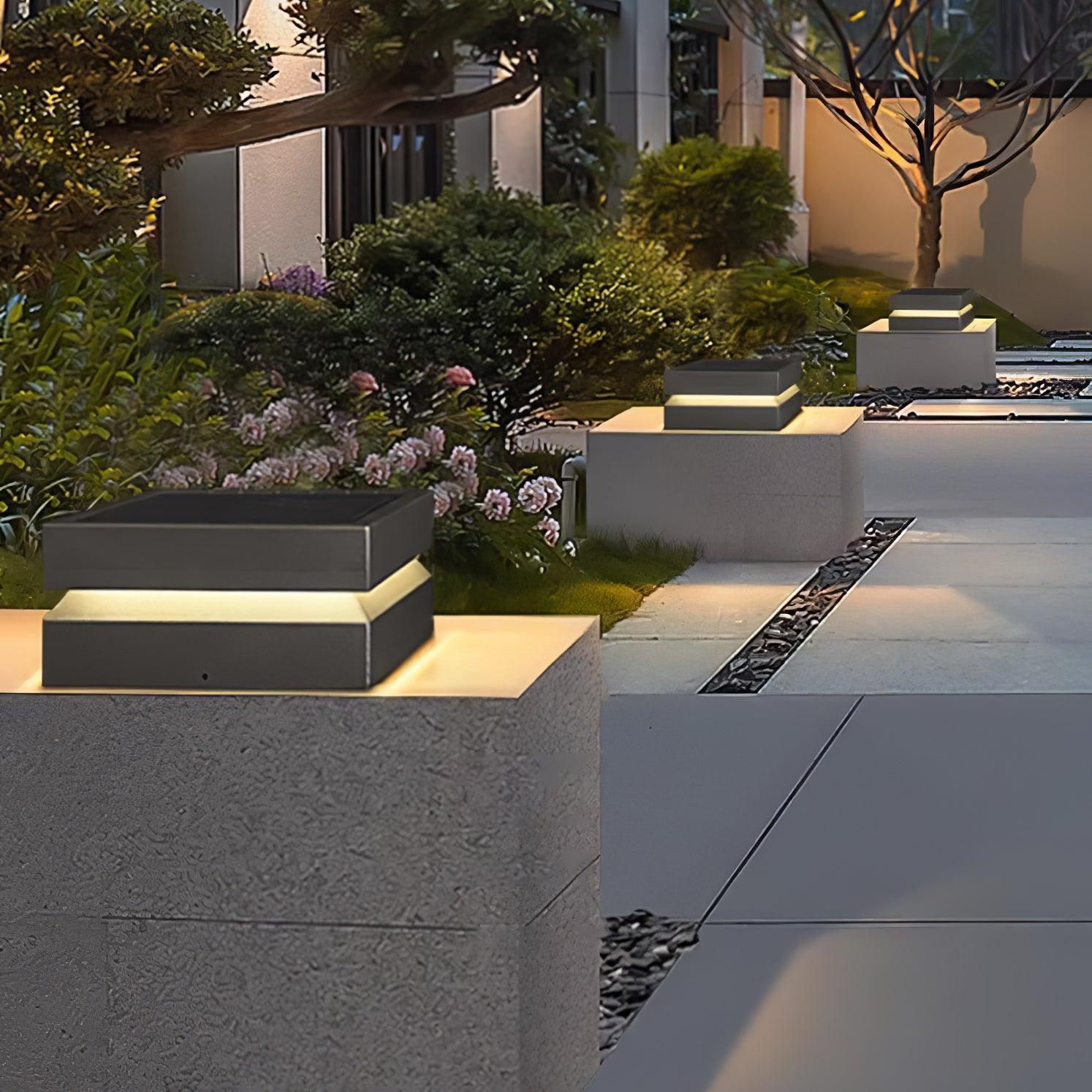 Square Post Outdoor Light - Blowlighting