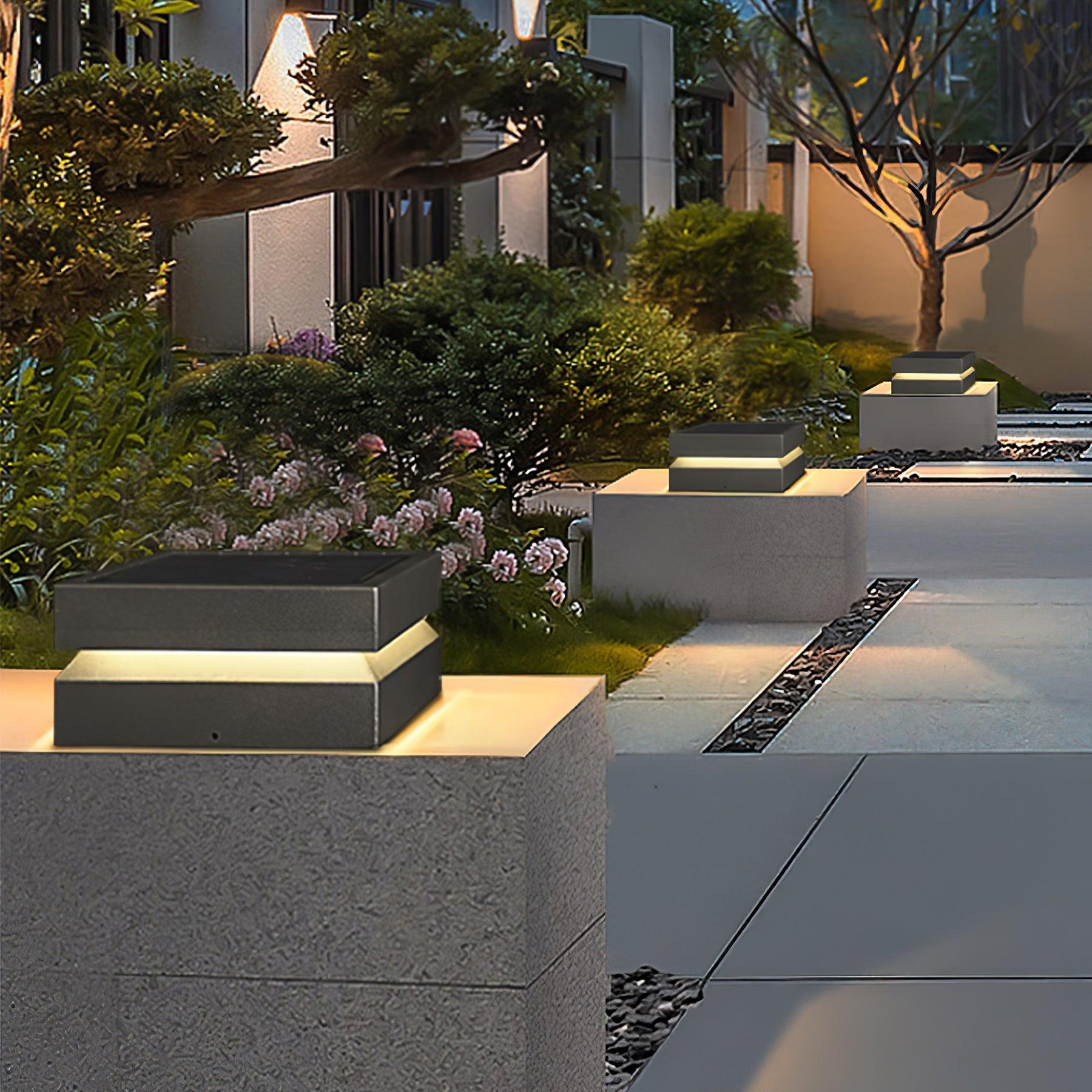 Square Post Outdoor Light - Blowlighting