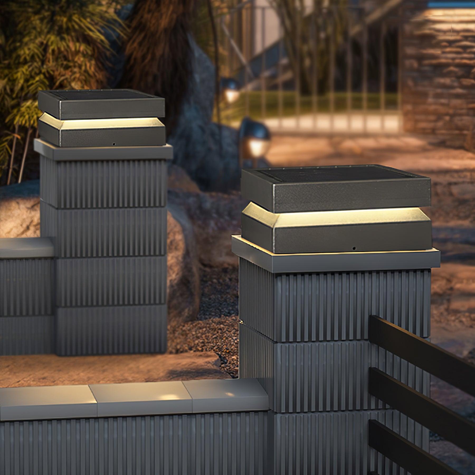 Square Post Outdoor Light - Blowlighting