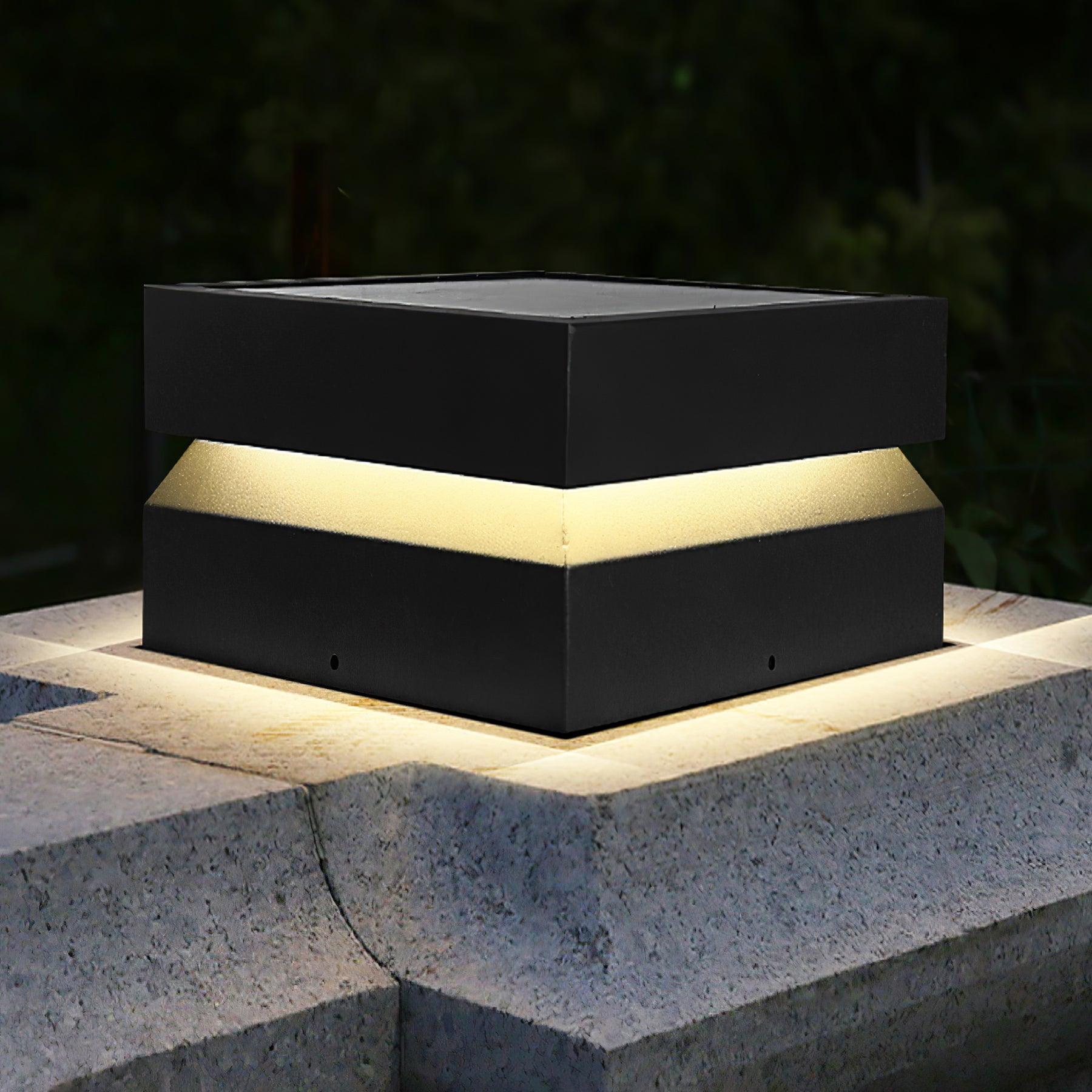 Square Post Outdoor Light - Blowlighting