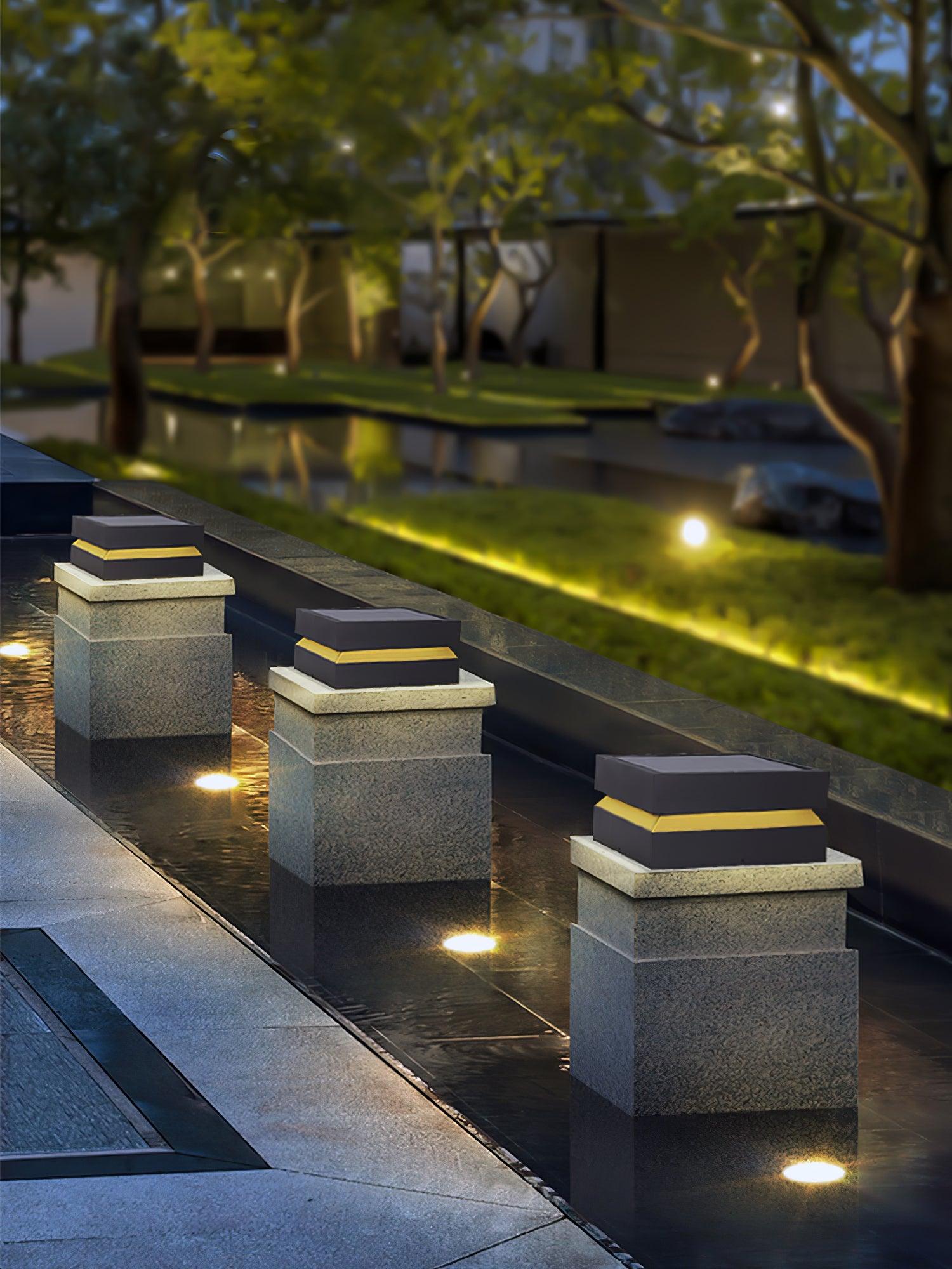 Square Post Outdoor Light - Blowlighting