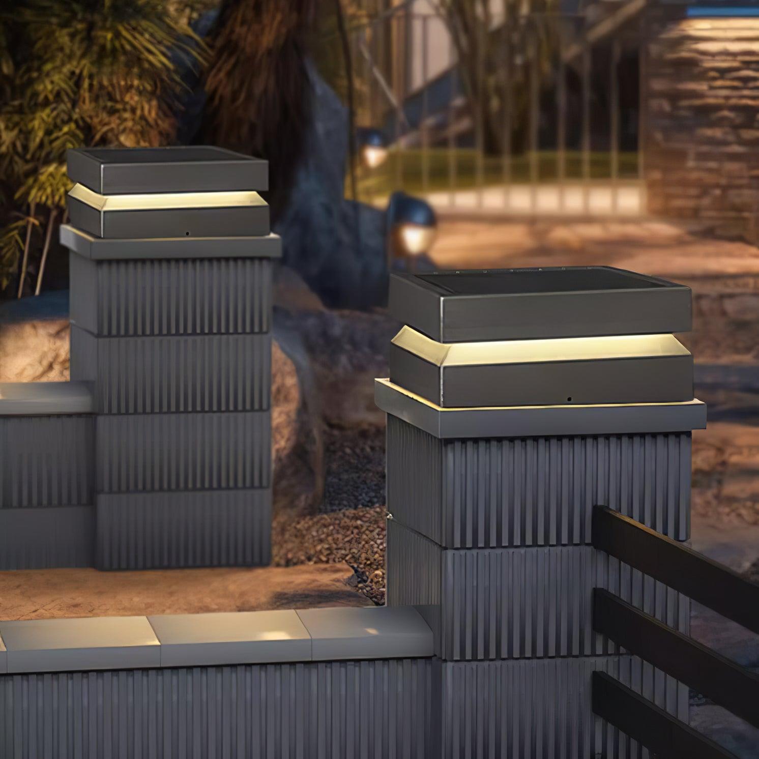Square Post Outdoor Light - Blowlighting