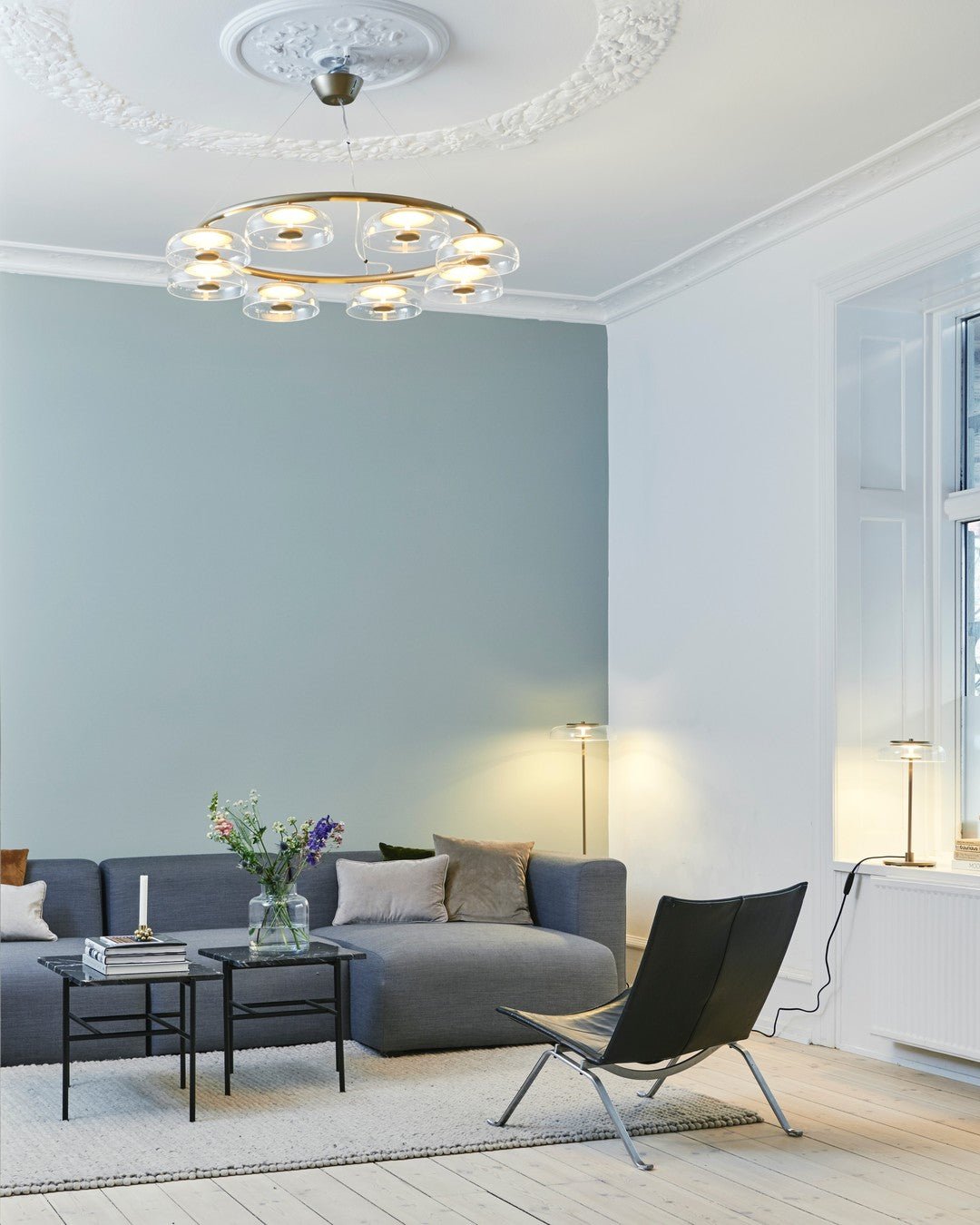 Aethera Circular Glass Chandelier - Blowlighting