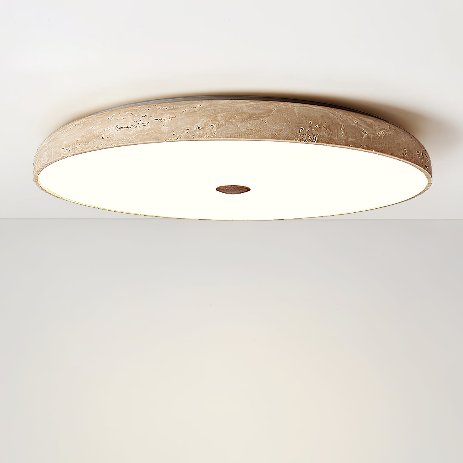 Orzoror Minimalist Travertine Ceiling Light - Blowlighting