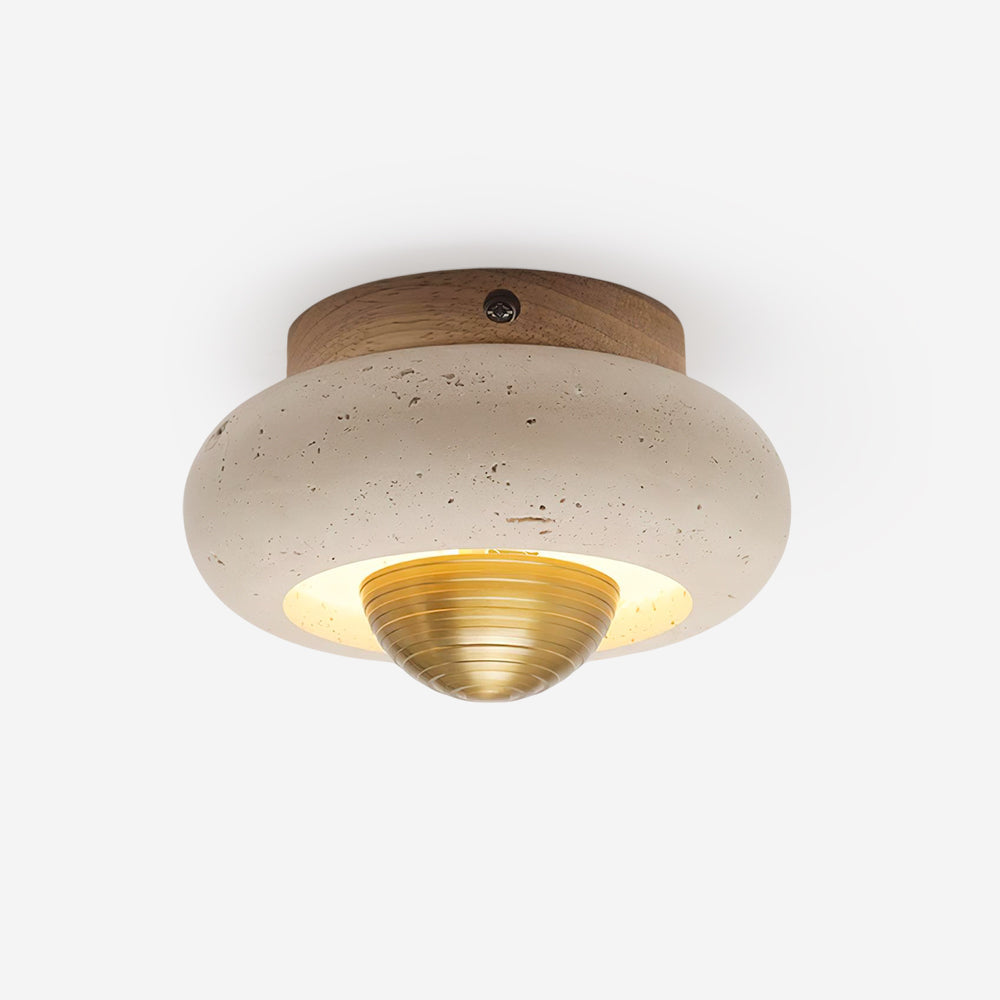 Solinor Wabi-Sabi Travertine Ceiling Light