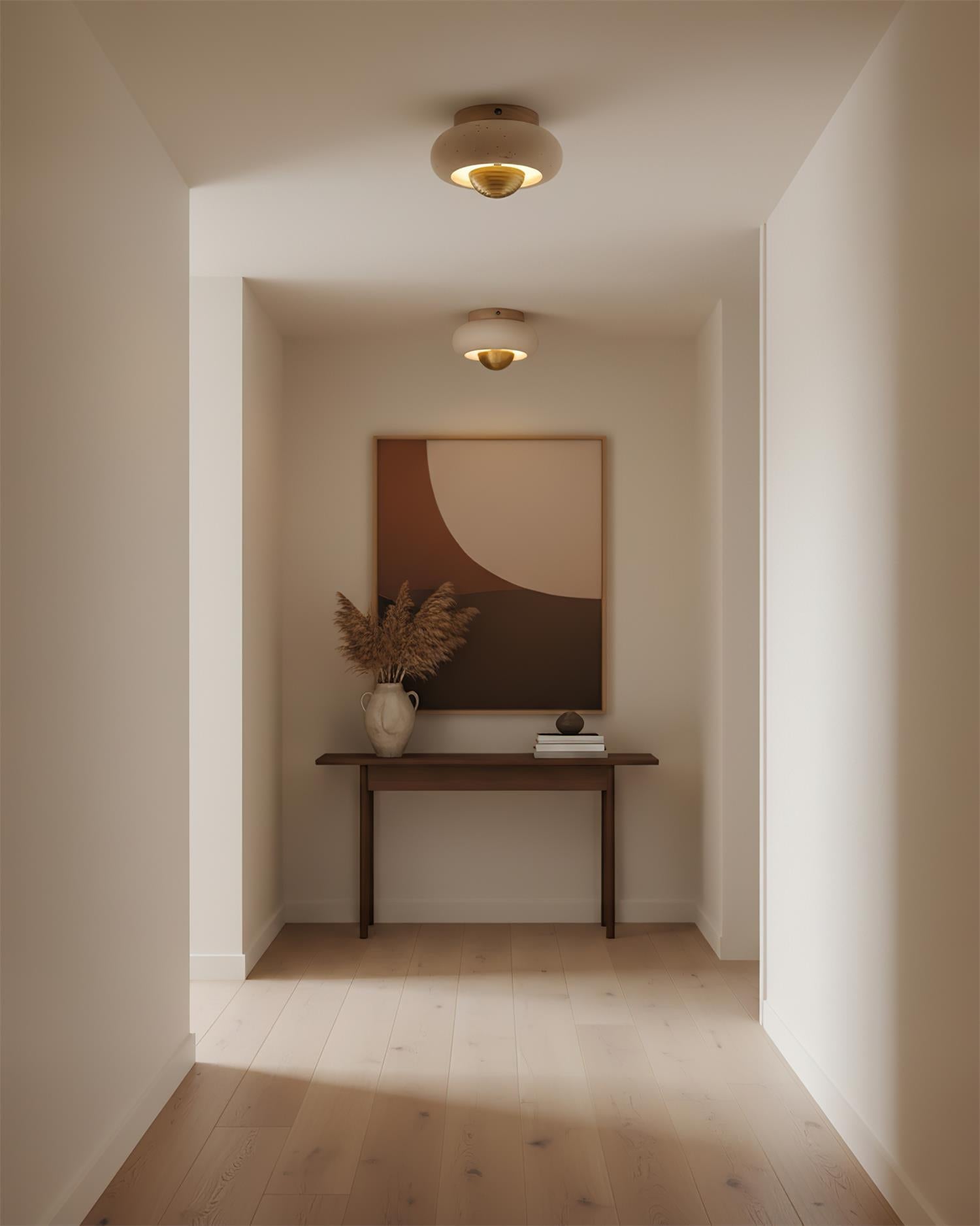 Solinor Wabi-Sabi Travertine Ceiling Light