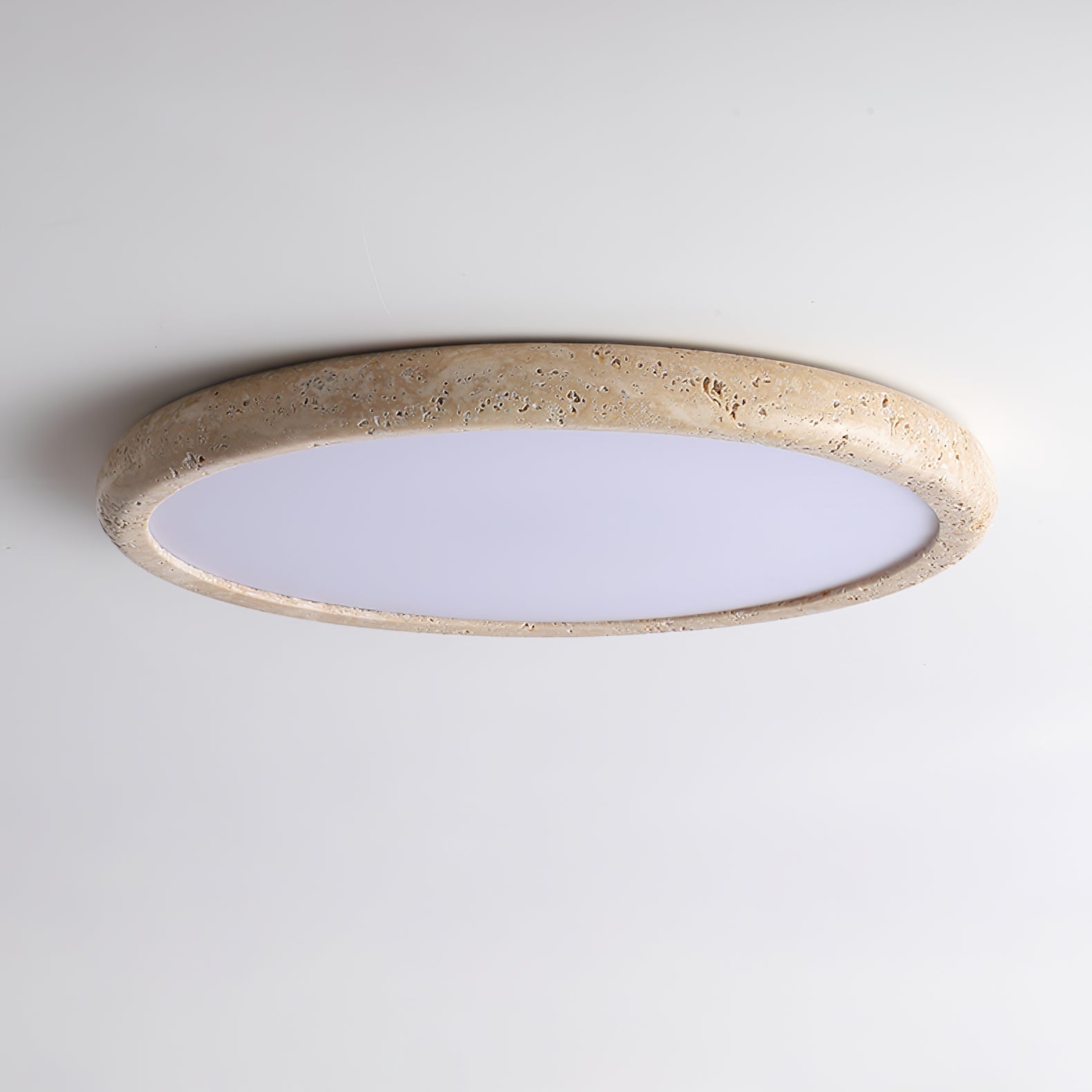 Aurrina Ring Frame Travertine Ceiling Light - Blowlighting