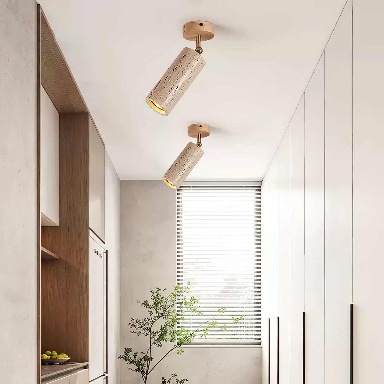 Mycaran Travertine Pendant Light - Blowlighting