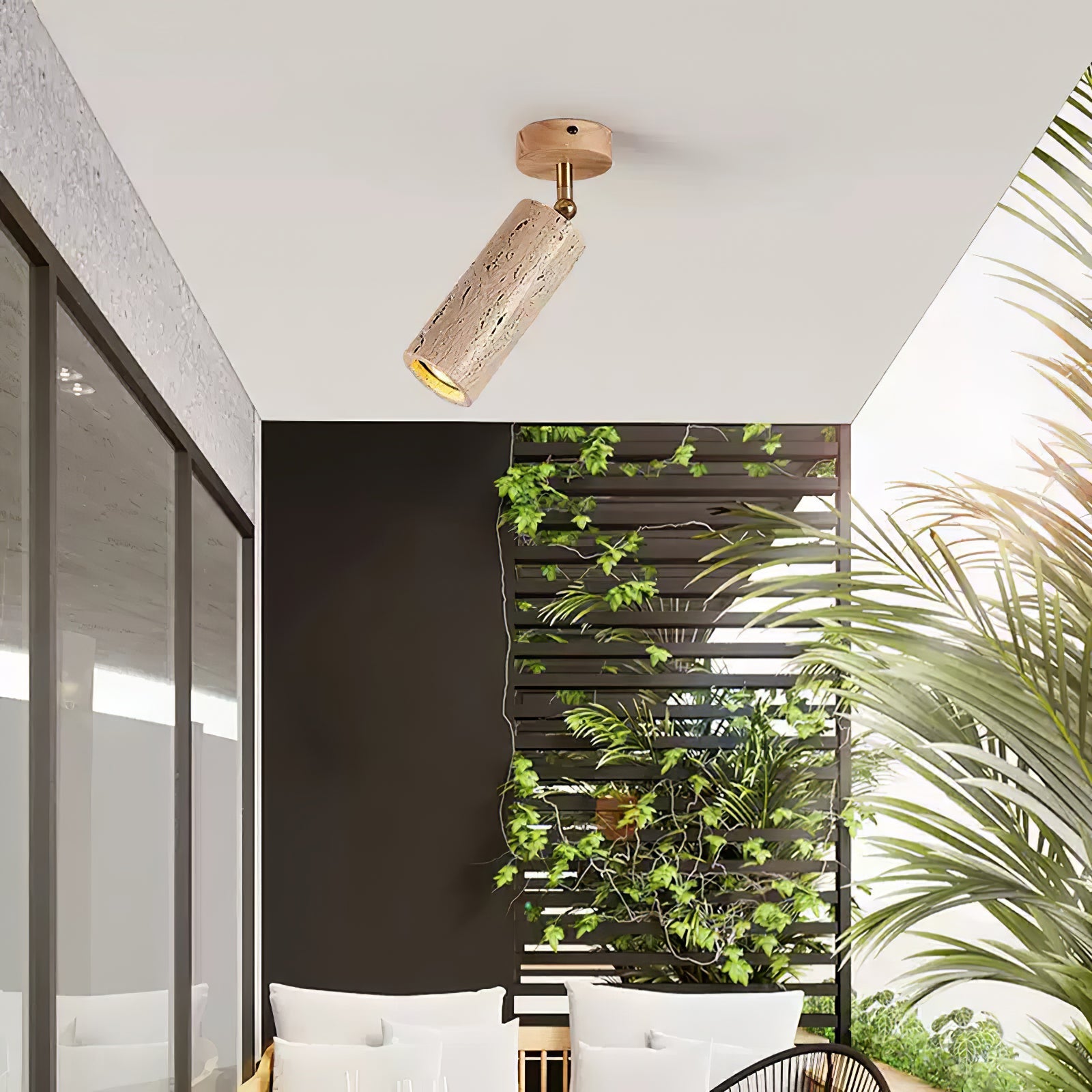 Mycaran Travertine Pendant Light - Blowlighting