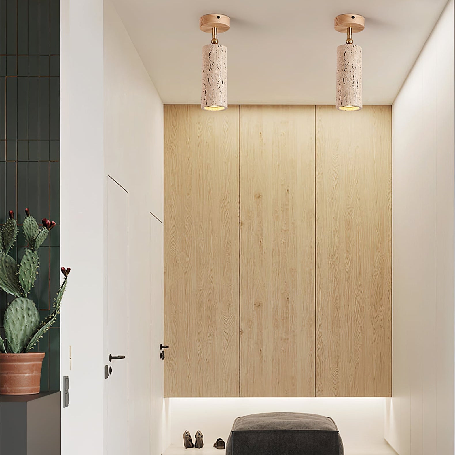 Mycaran Travertine Pendant Light - Blowlighting