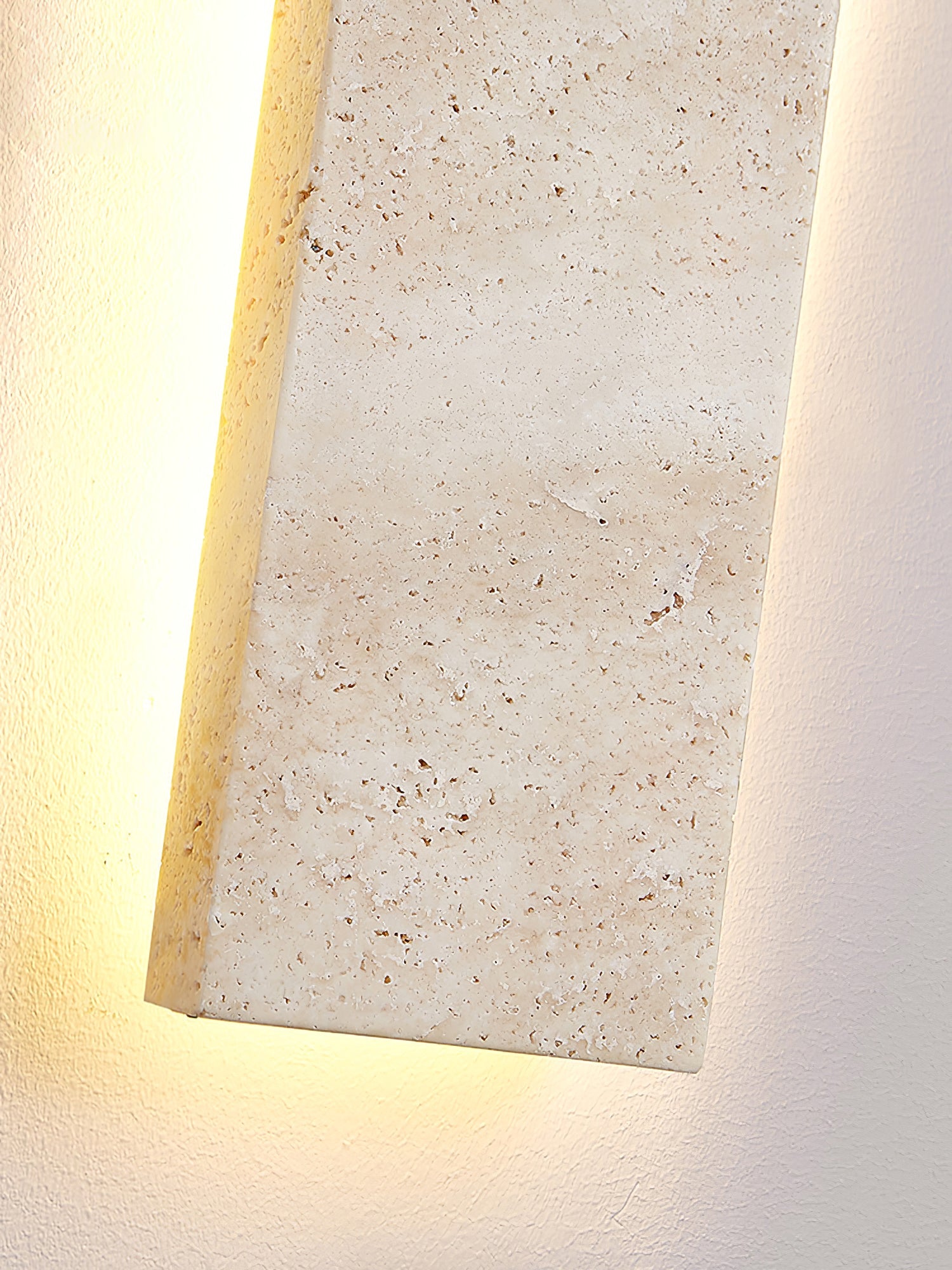 Olnorir Slim Rectangle Travertine Wall Light - Blowlighting