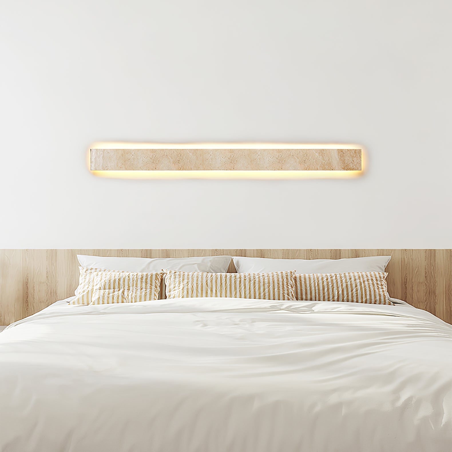 Olnorir Slim Rectangle Travertine Wall Light - Blowlighting