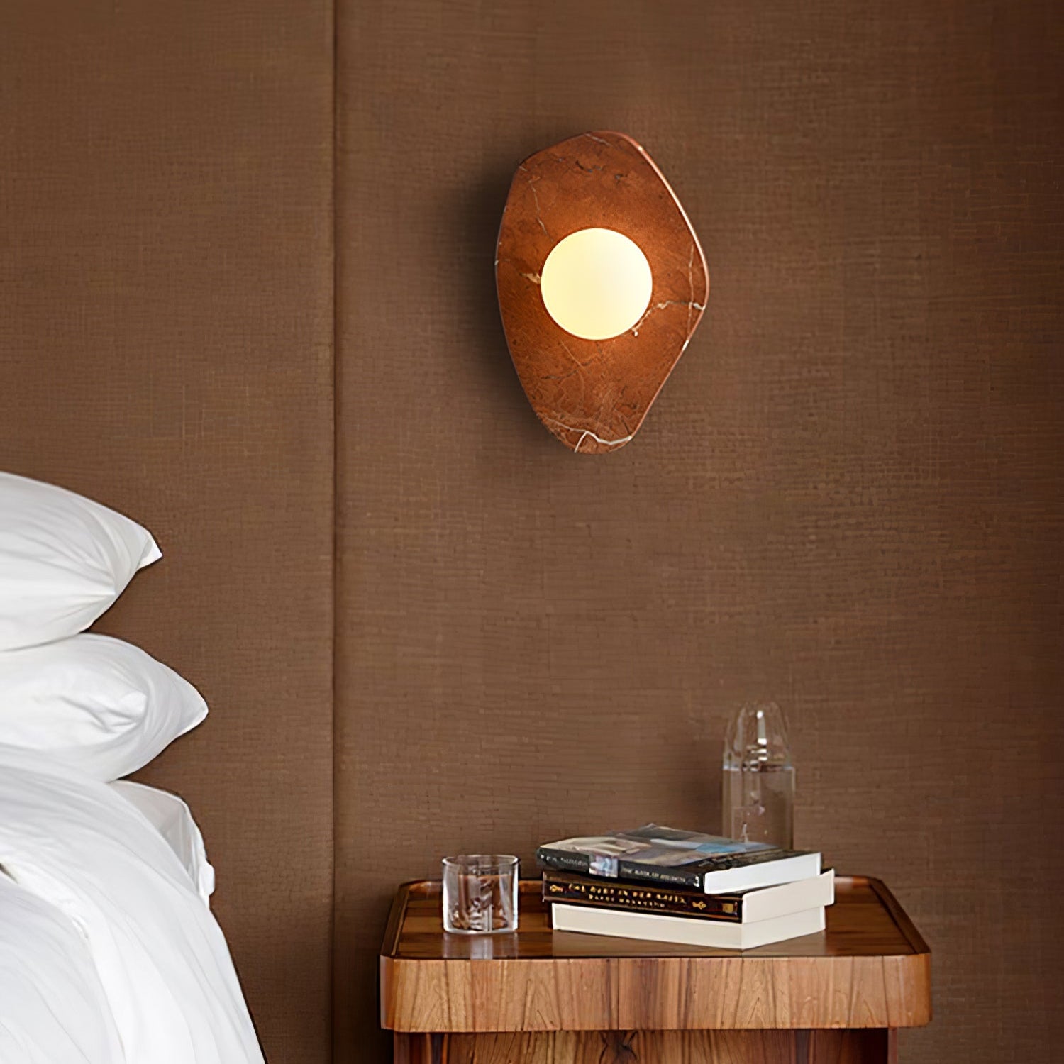 Pebble Rustic Marble Wall Light - Blowlighting