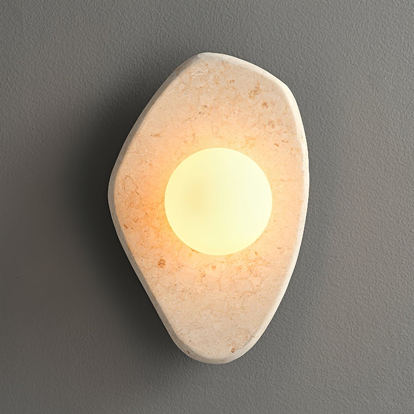 Pebble Rustic Marble Wall Light - Blowlighting