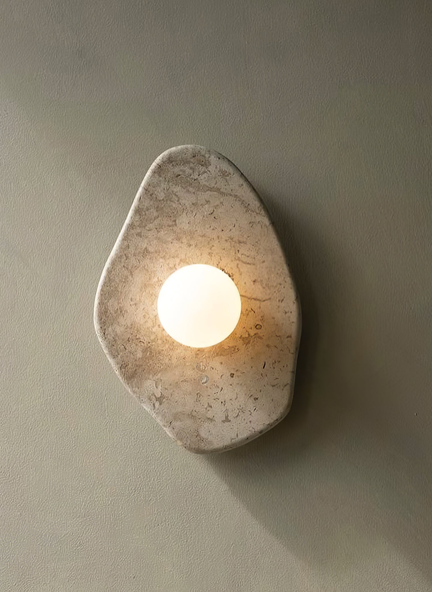 Pebble Rustic Marble Wall Light - Blowlighting