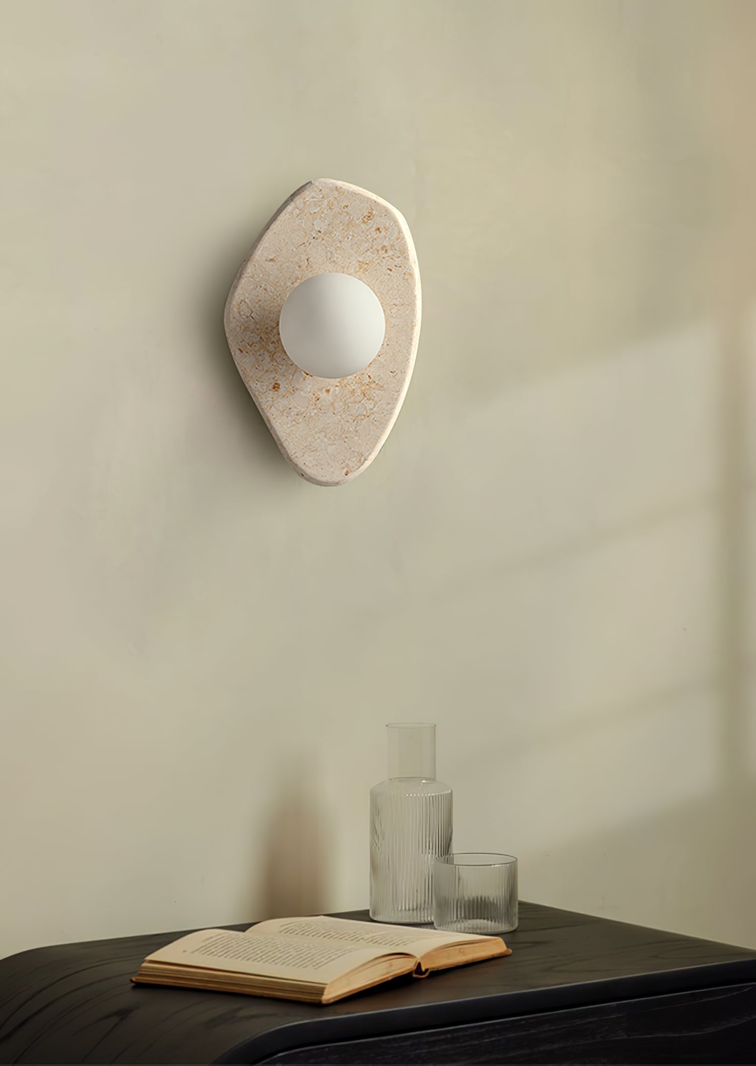 Pebble Rustic Marble Wall Light - Blowlighting