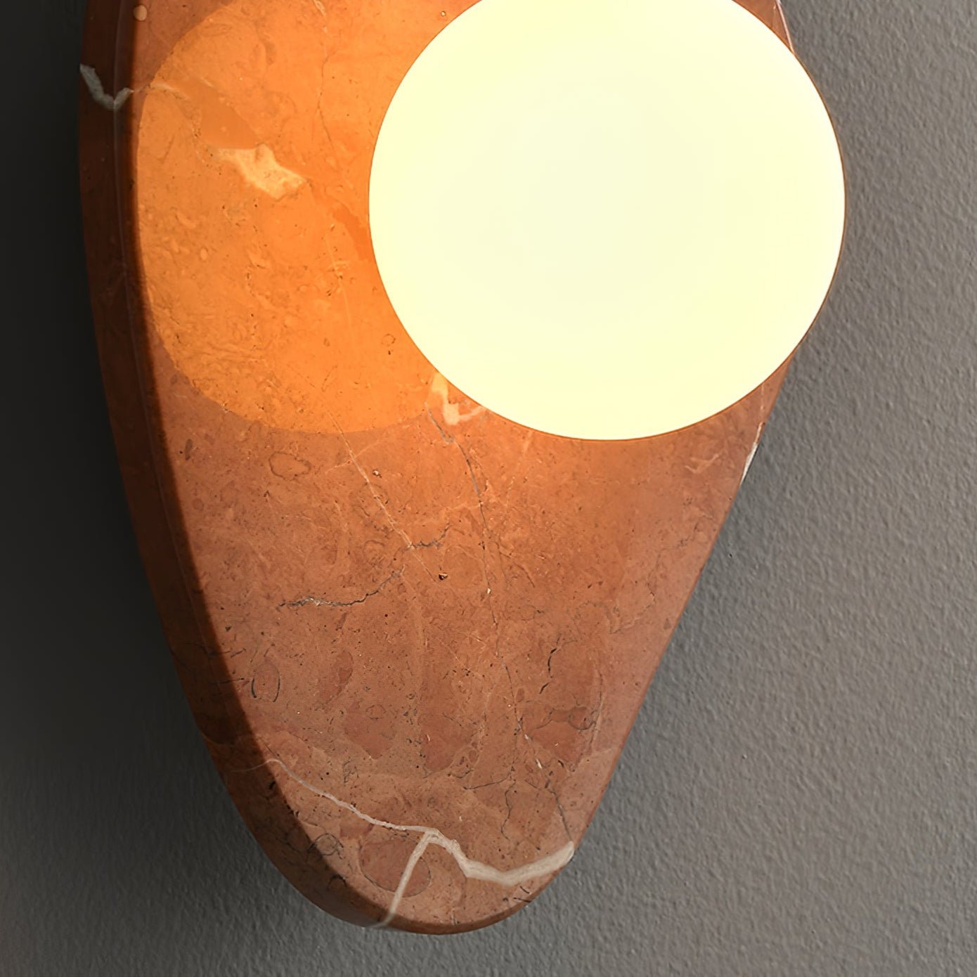 Pebble Rustic Marble Wall Light - Blowlighting
