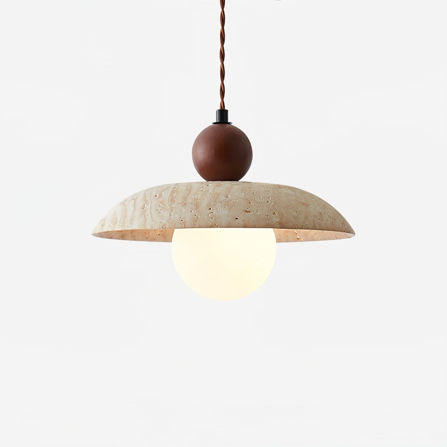 Soleil Travertine Pendant Light - Blowlighting