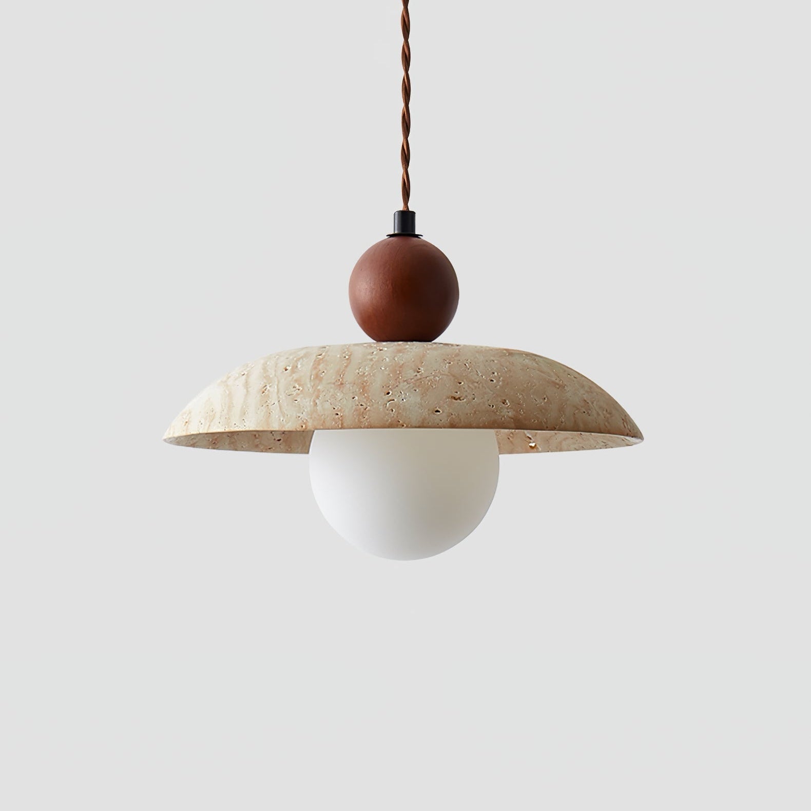 Soleil Travertine Pendant Light - Blowlighting