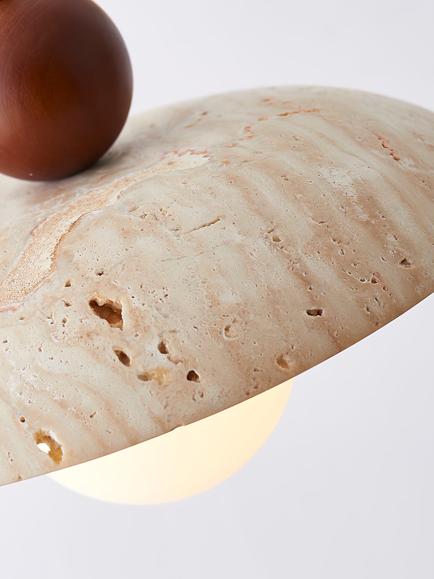 Soleil Travertine Pendant Light - Blowlighting