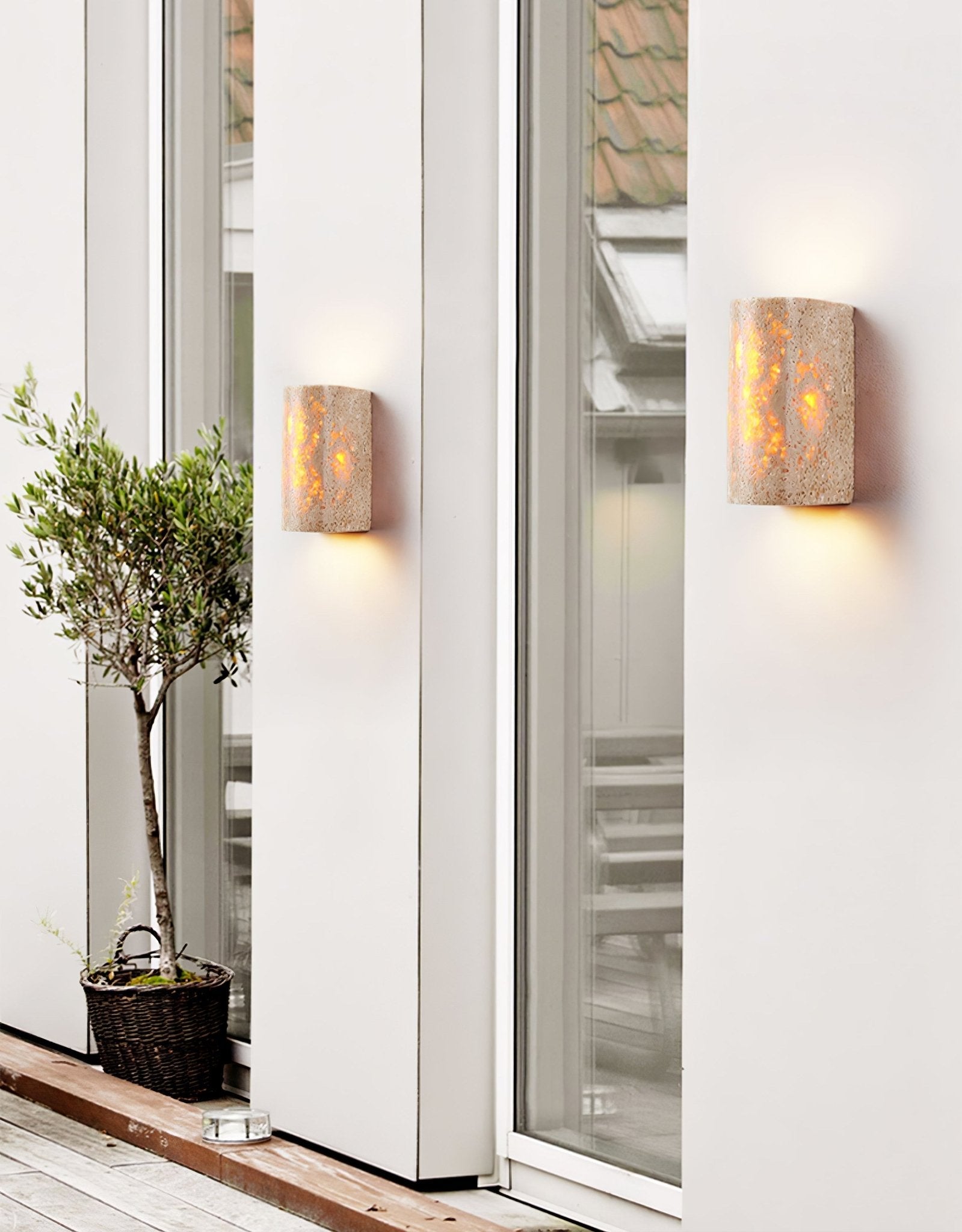 Sysilion Travertine Wall Light - Blowlighting