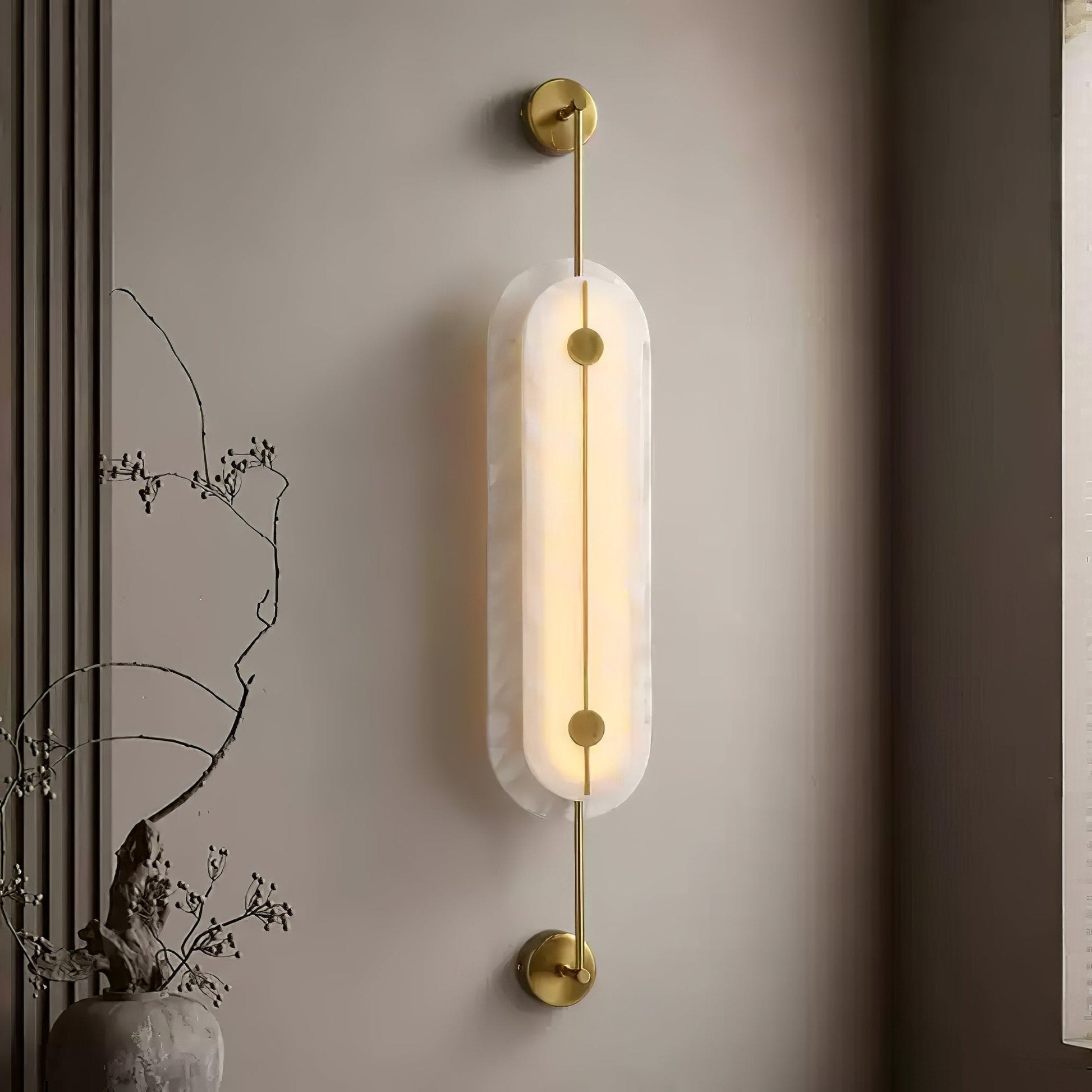 Cudorel Oval Alabaster Wall Light - Blowlighting