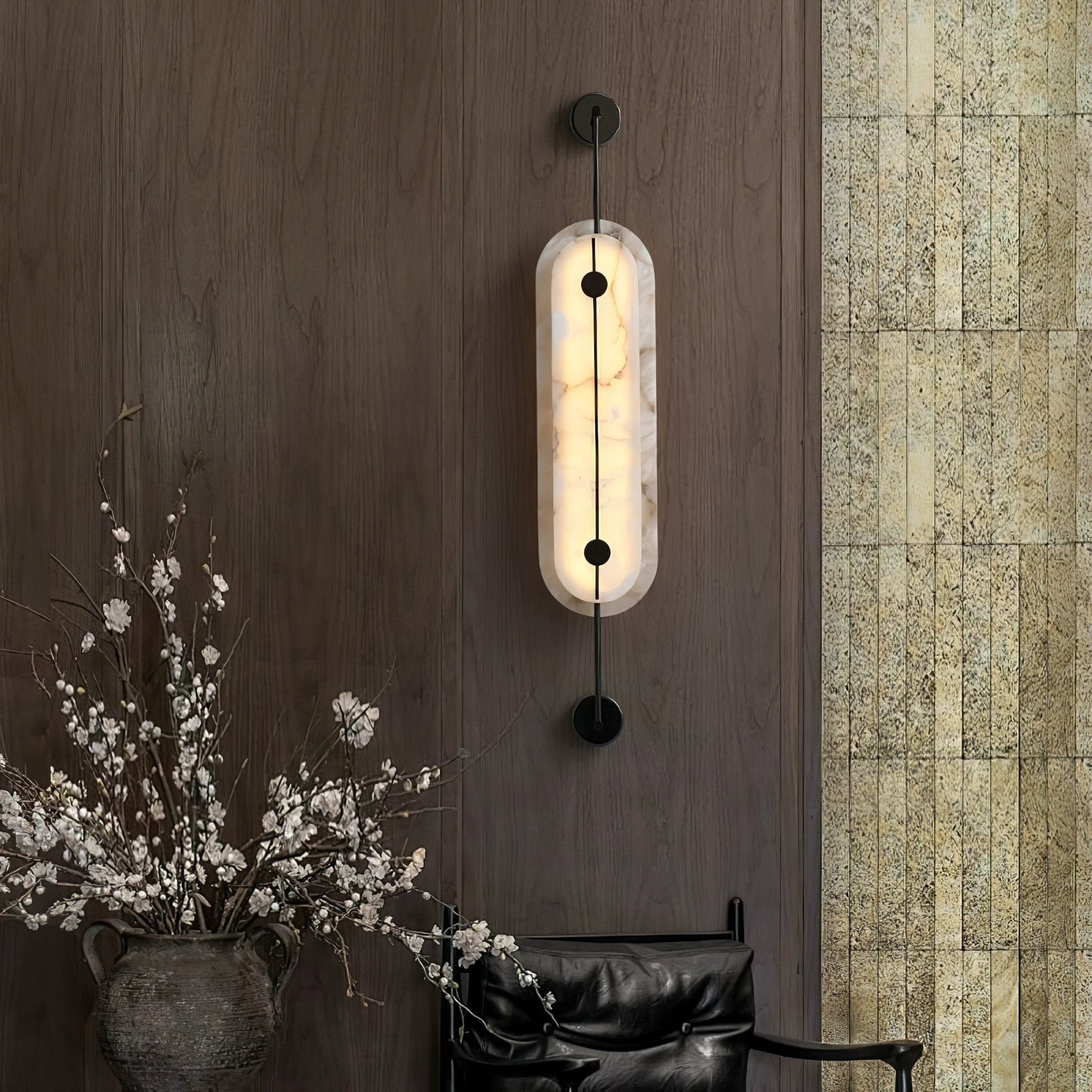 Cudorel Oval Alabaster Wall Light - Blowlighting