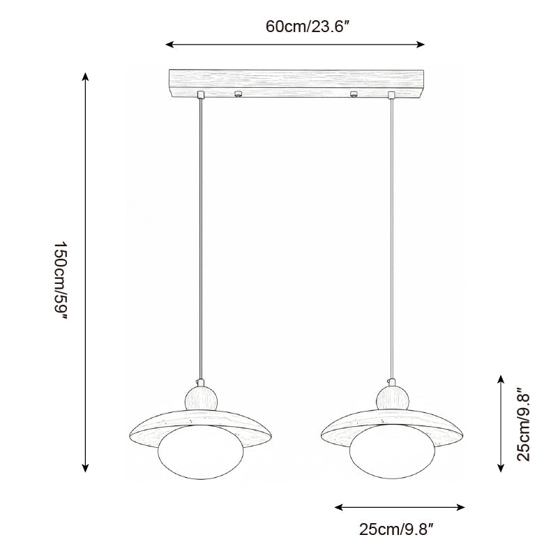 Solven Modern Travertine Pendant Light