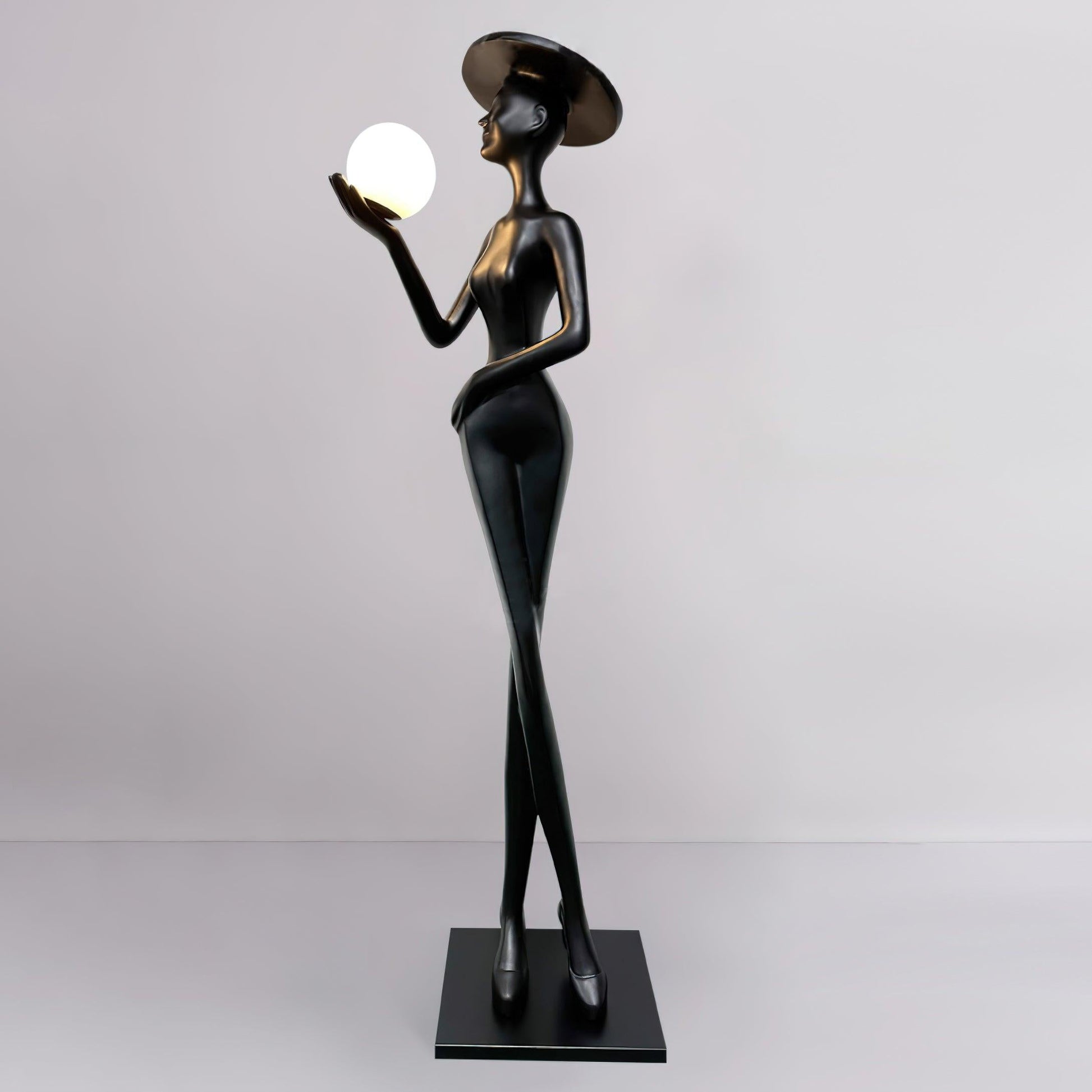 Zevinen Elegant Black Metal Floor Lamp - Blowlighting