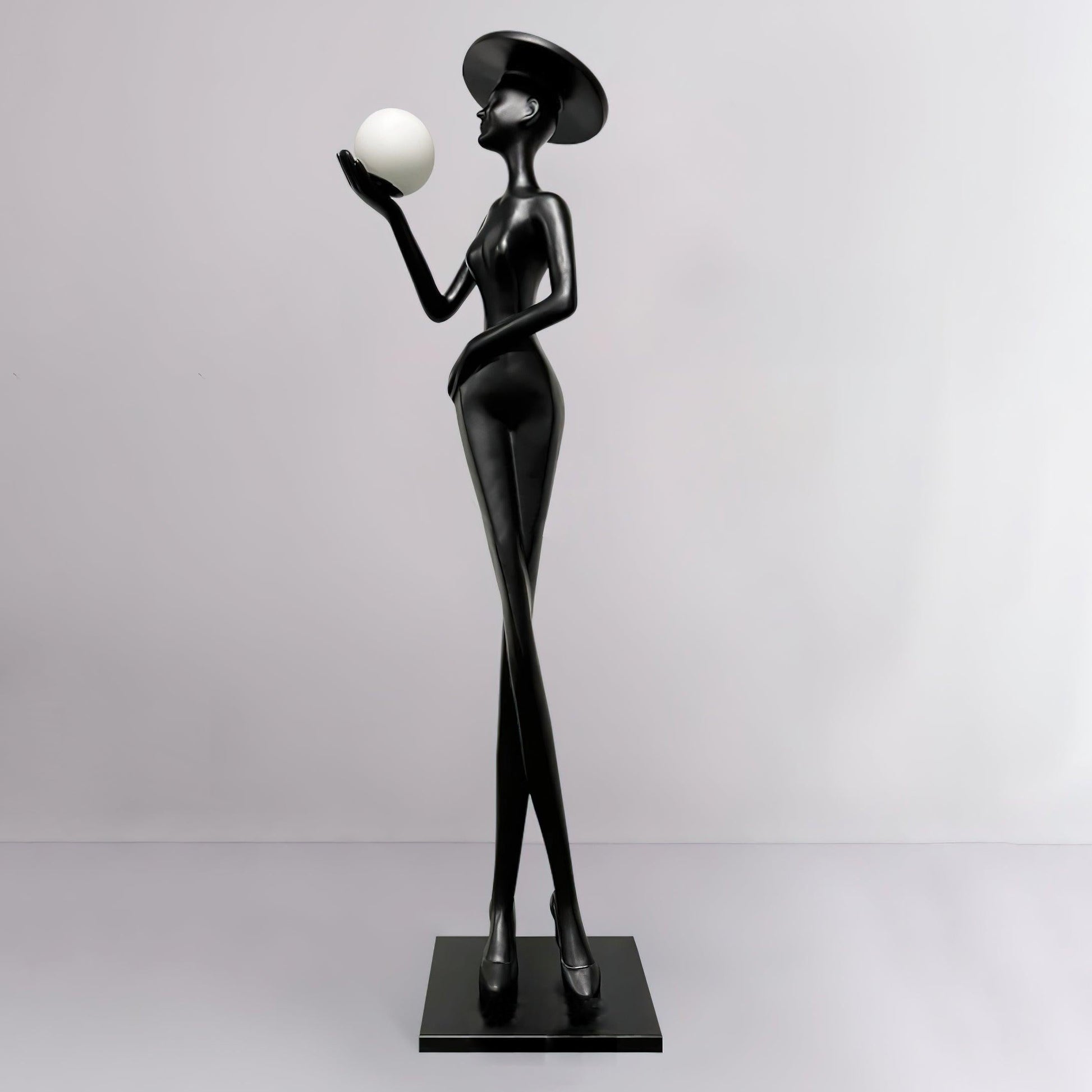 Zevinen Elegant Black Metal Floor Lamp - Blowlighting