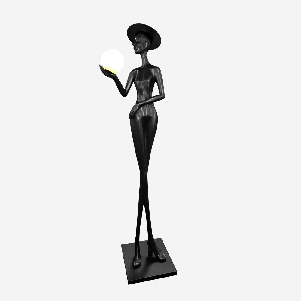 Zevinen Elegant Black Metal Floor Lamp - Blowlighting