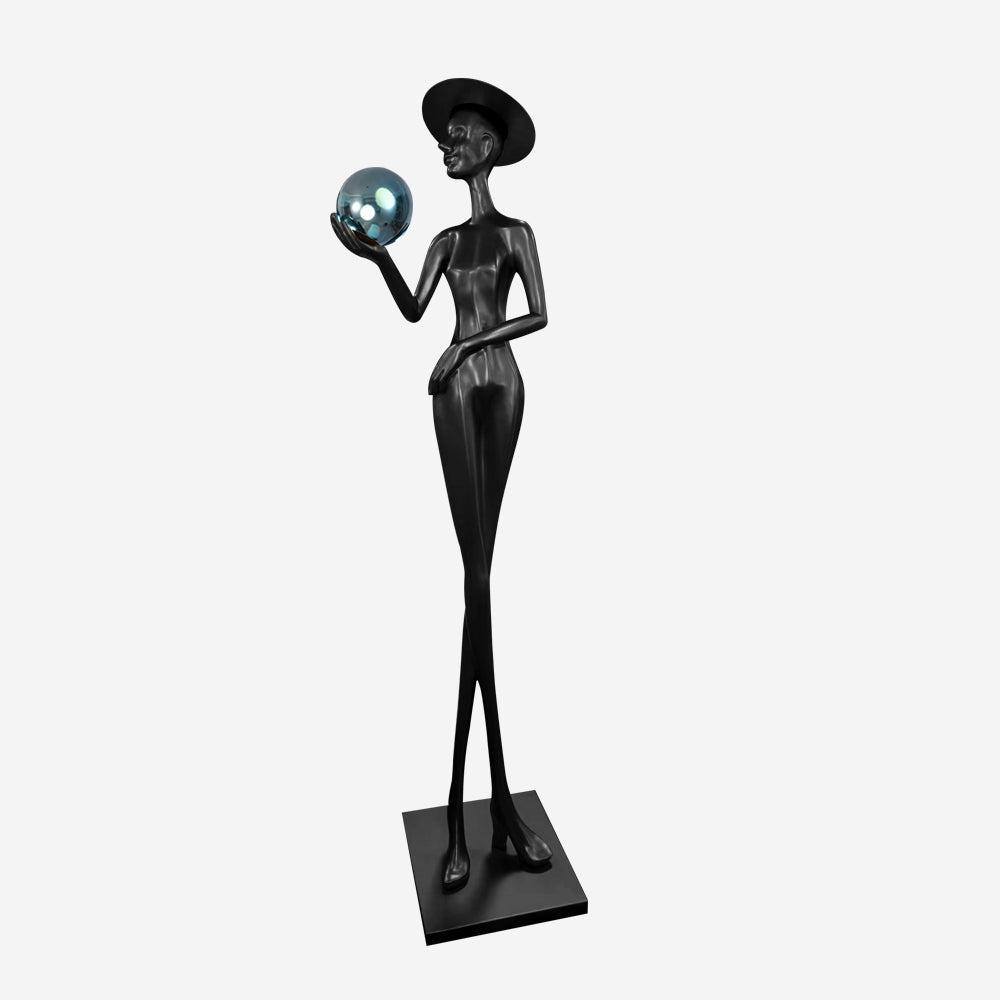 Zevinen Elegant Black Metal Floor Lamp - Blowlighting